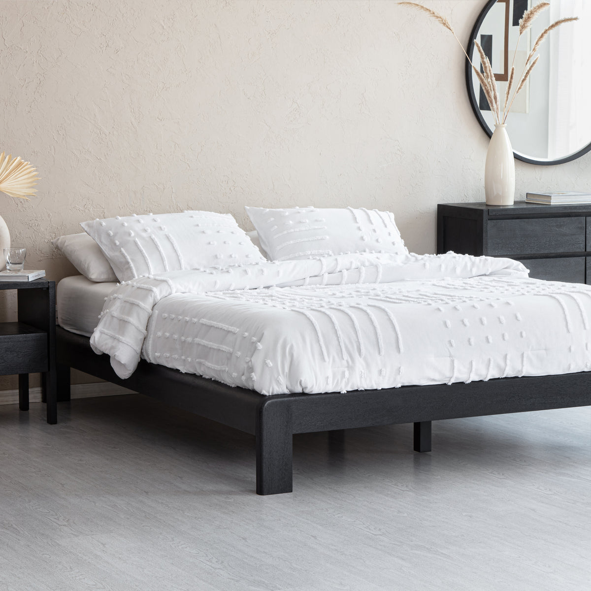 Marina Platform Queen Size Bed - Black