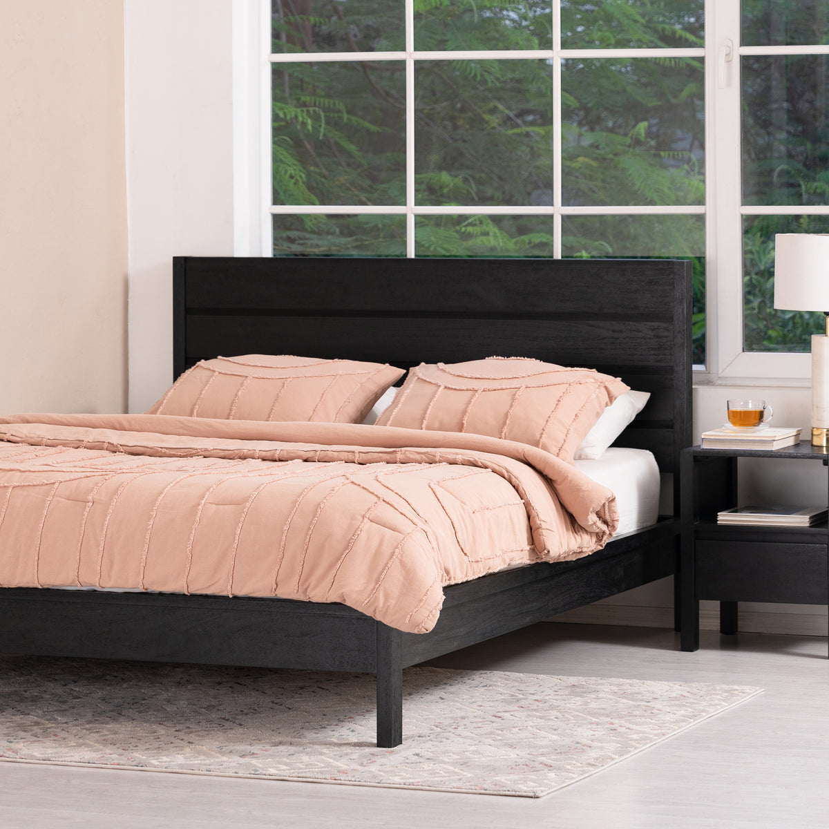 Tivoli Solid Wood Bed - Black