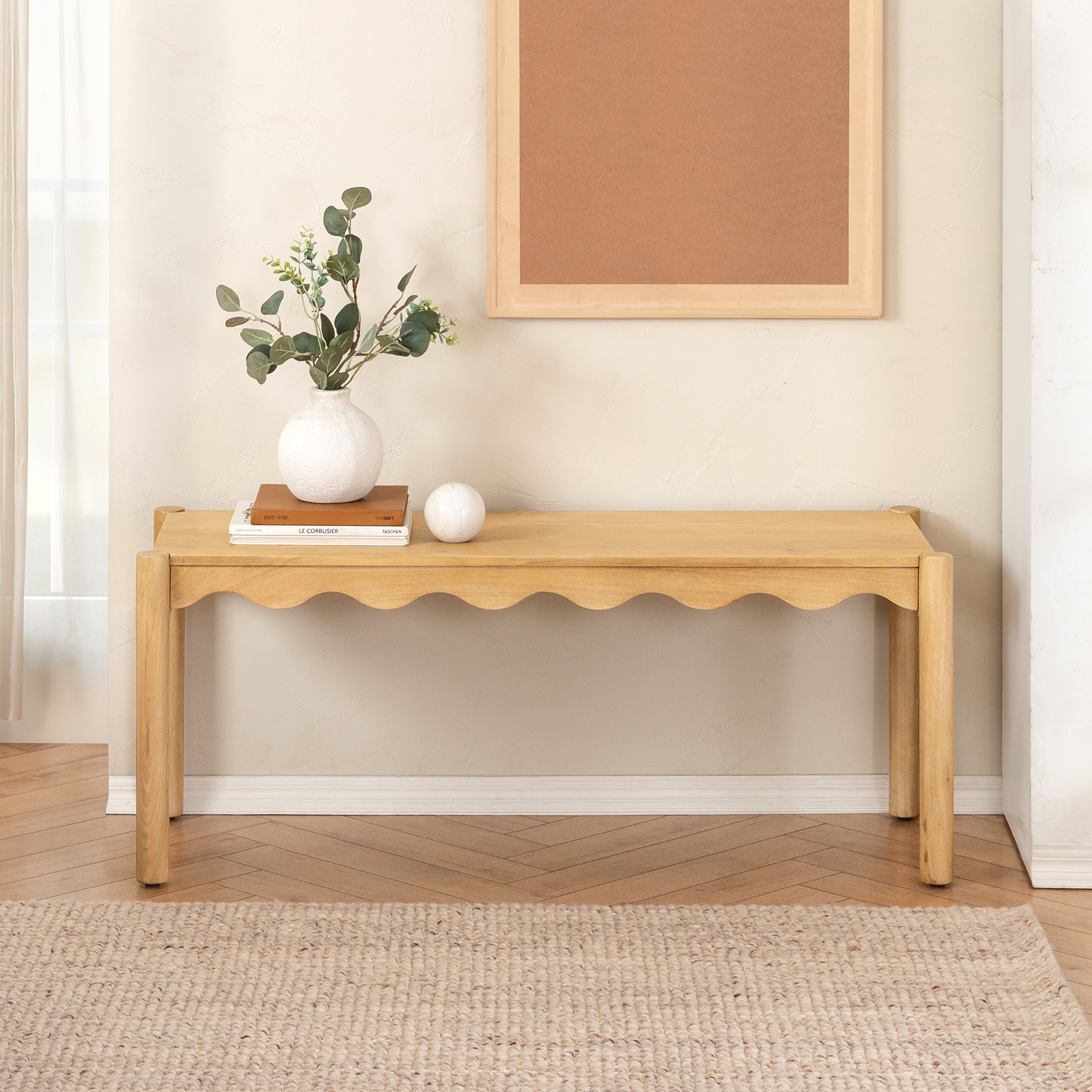 Tilly Solid Wood Bench - Light Blonde