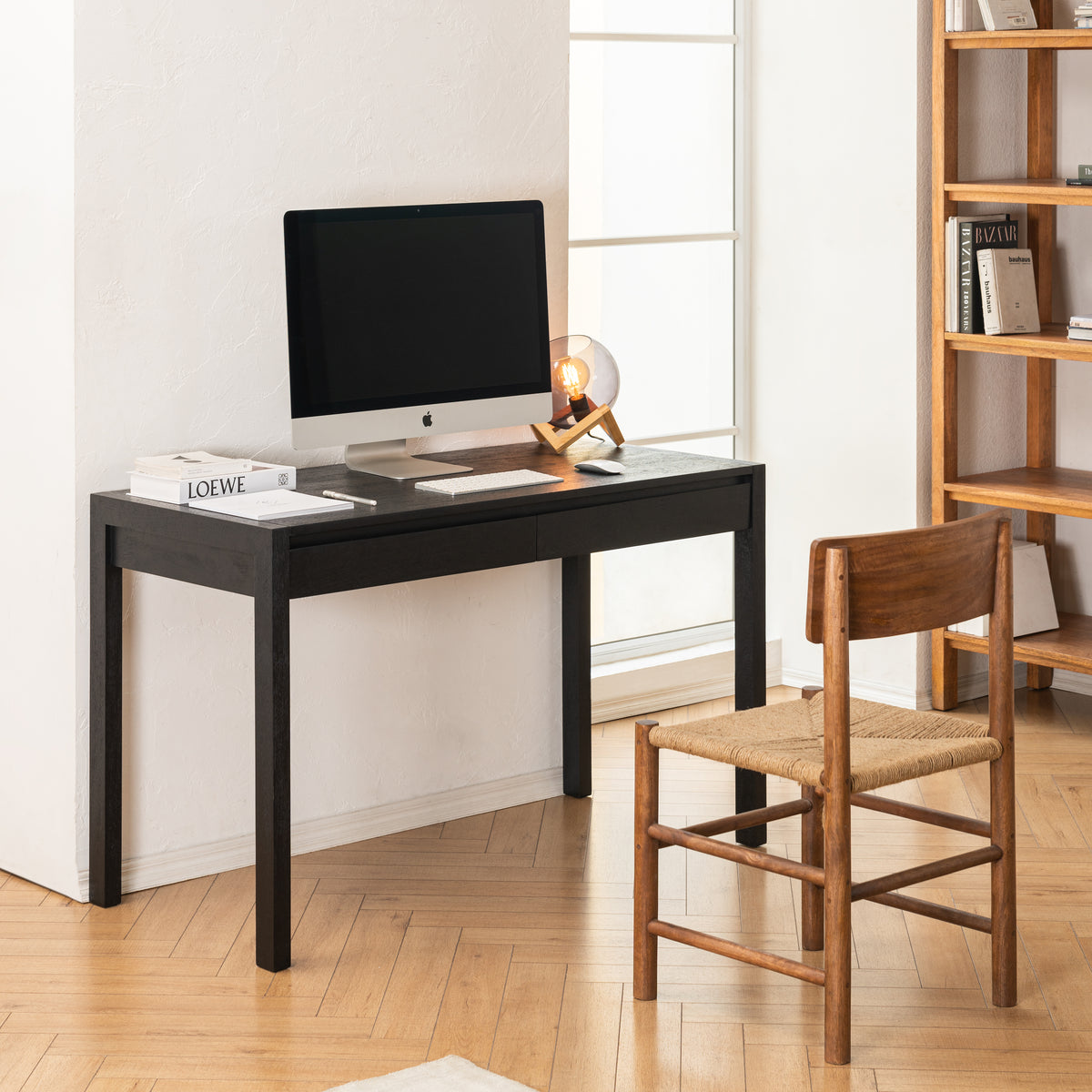 Norton Solid Wood Desk - Black