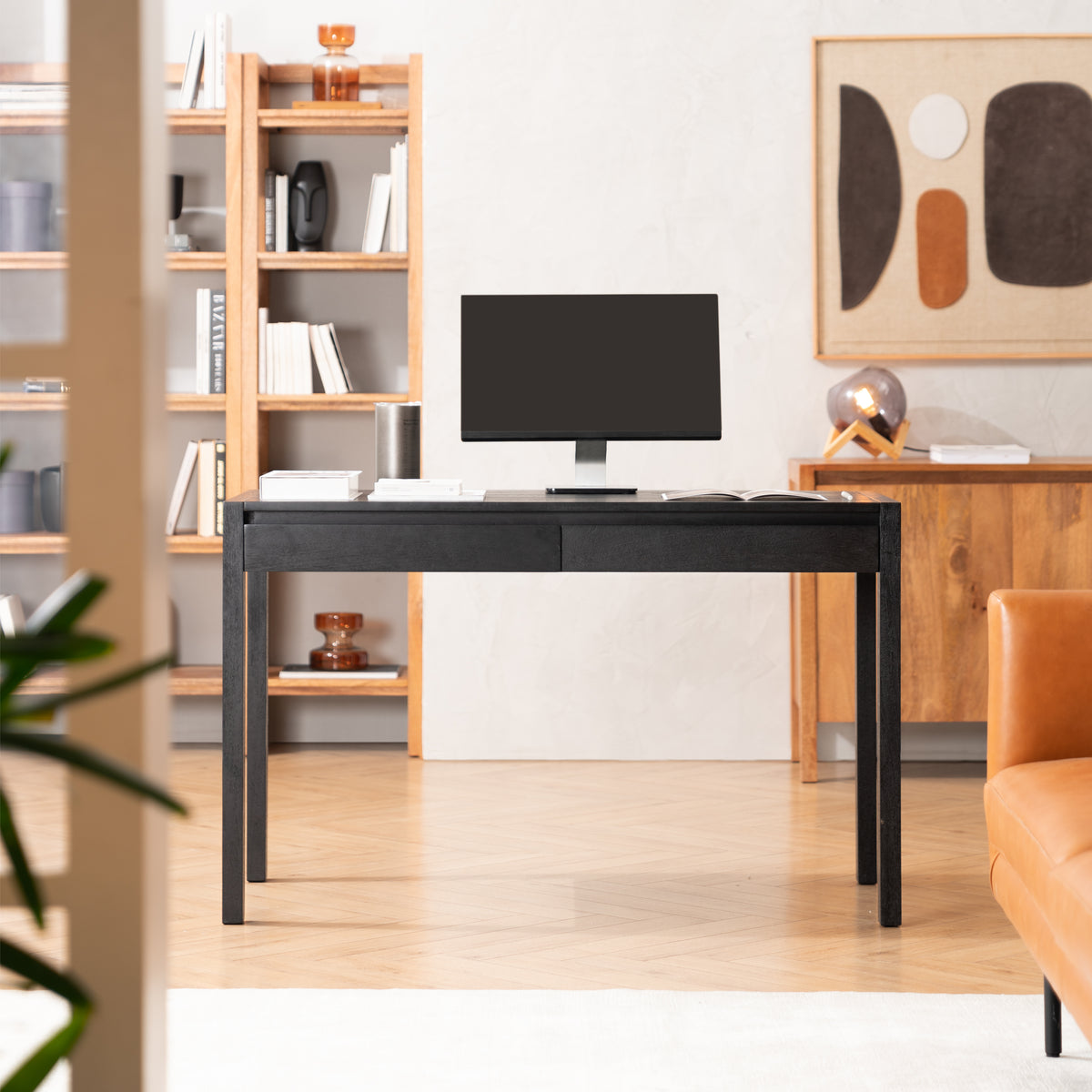 Norton Solid Wood Desk - Black