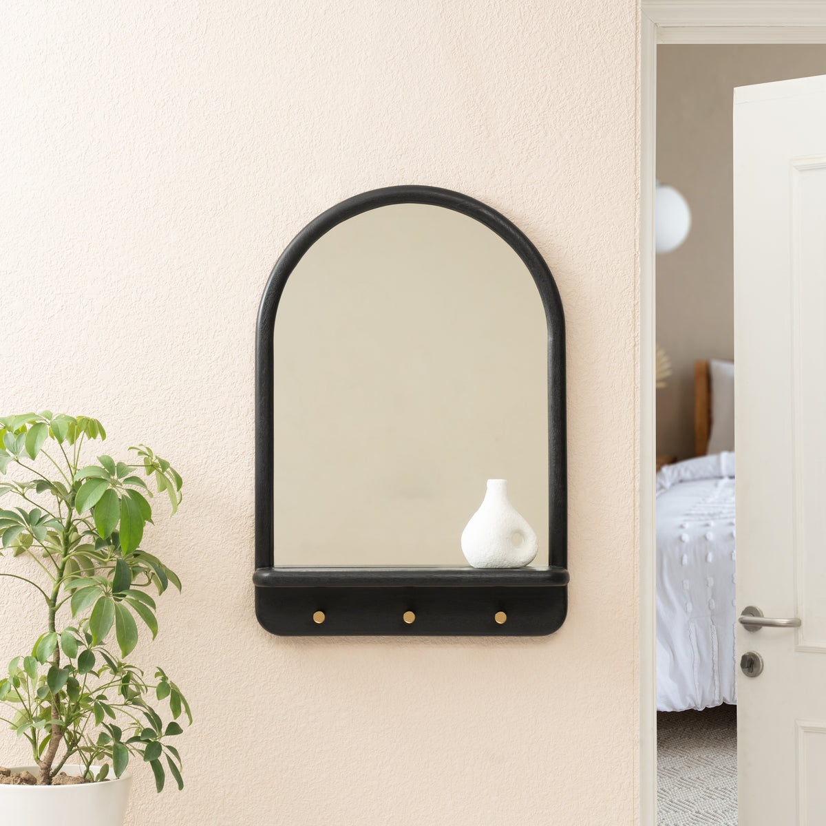 Dante Accent Wall Mirror - Black
