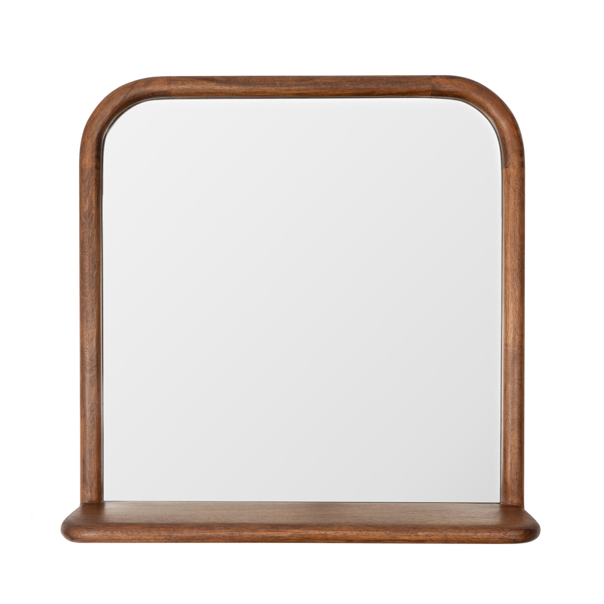 Ricky Accent Wall Mirror - Walnut