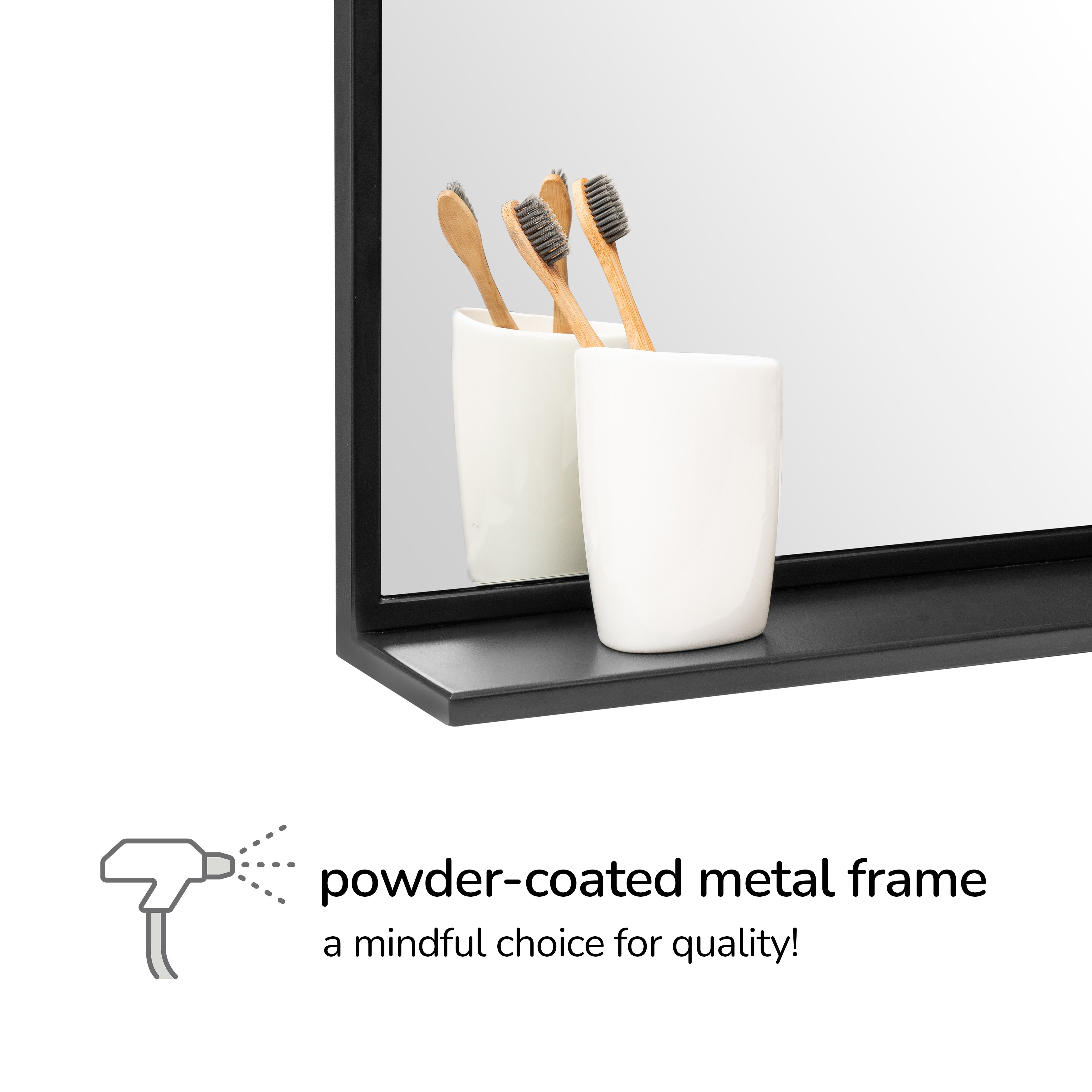 Gatsby Accent Wall Mirror - Black