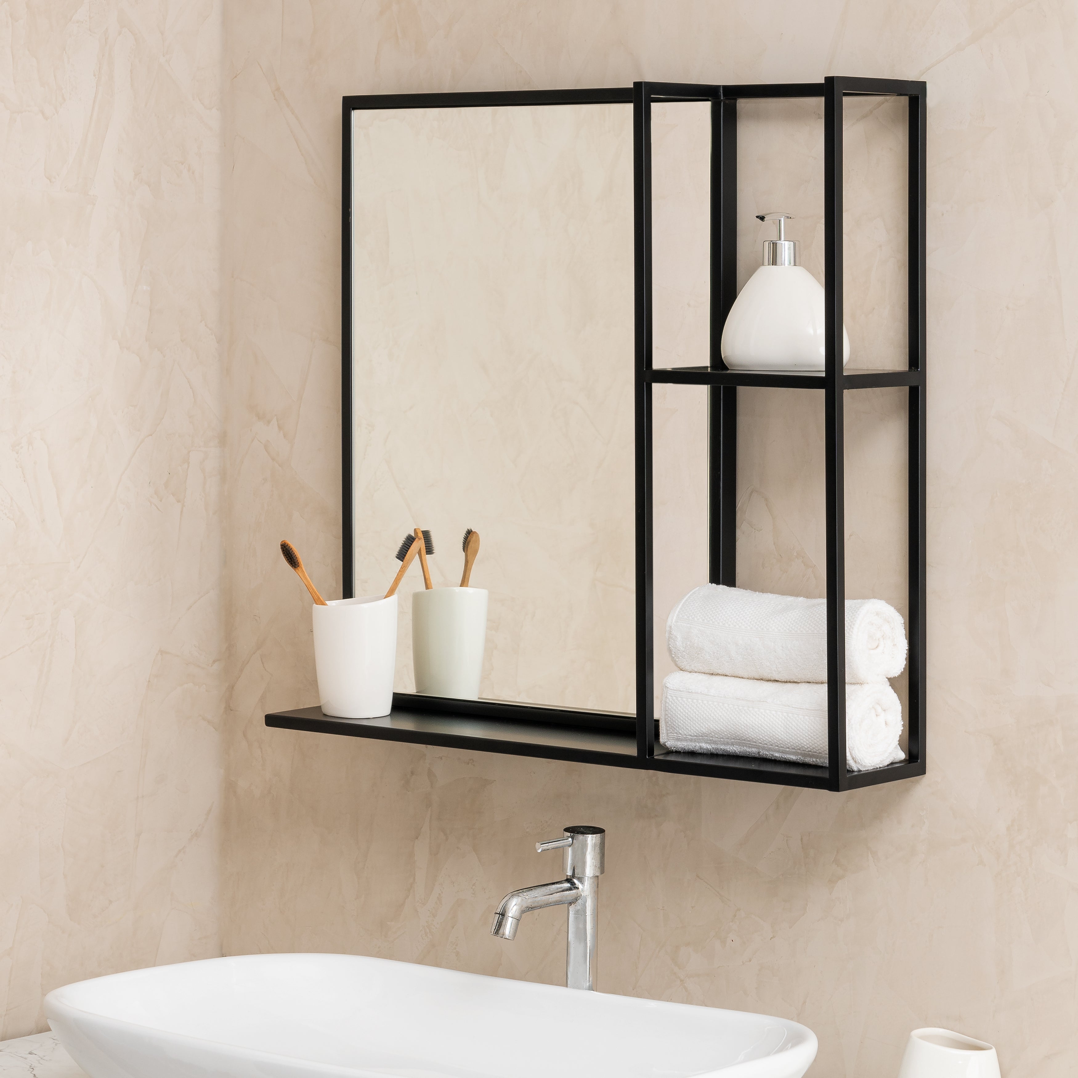 Gatsby Accent Wall Mirror - Black