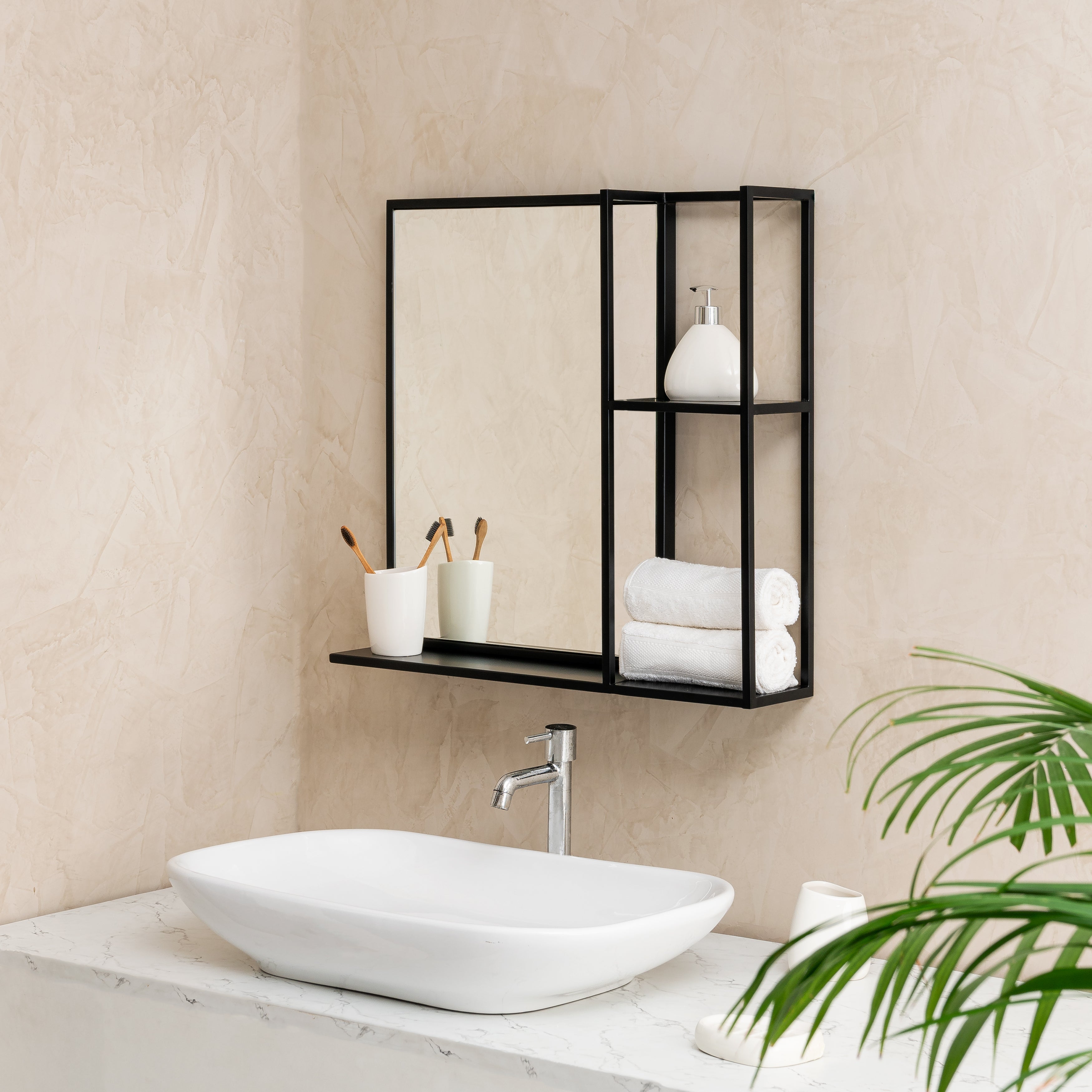 Gatsby Accent Wall Mirror - Black