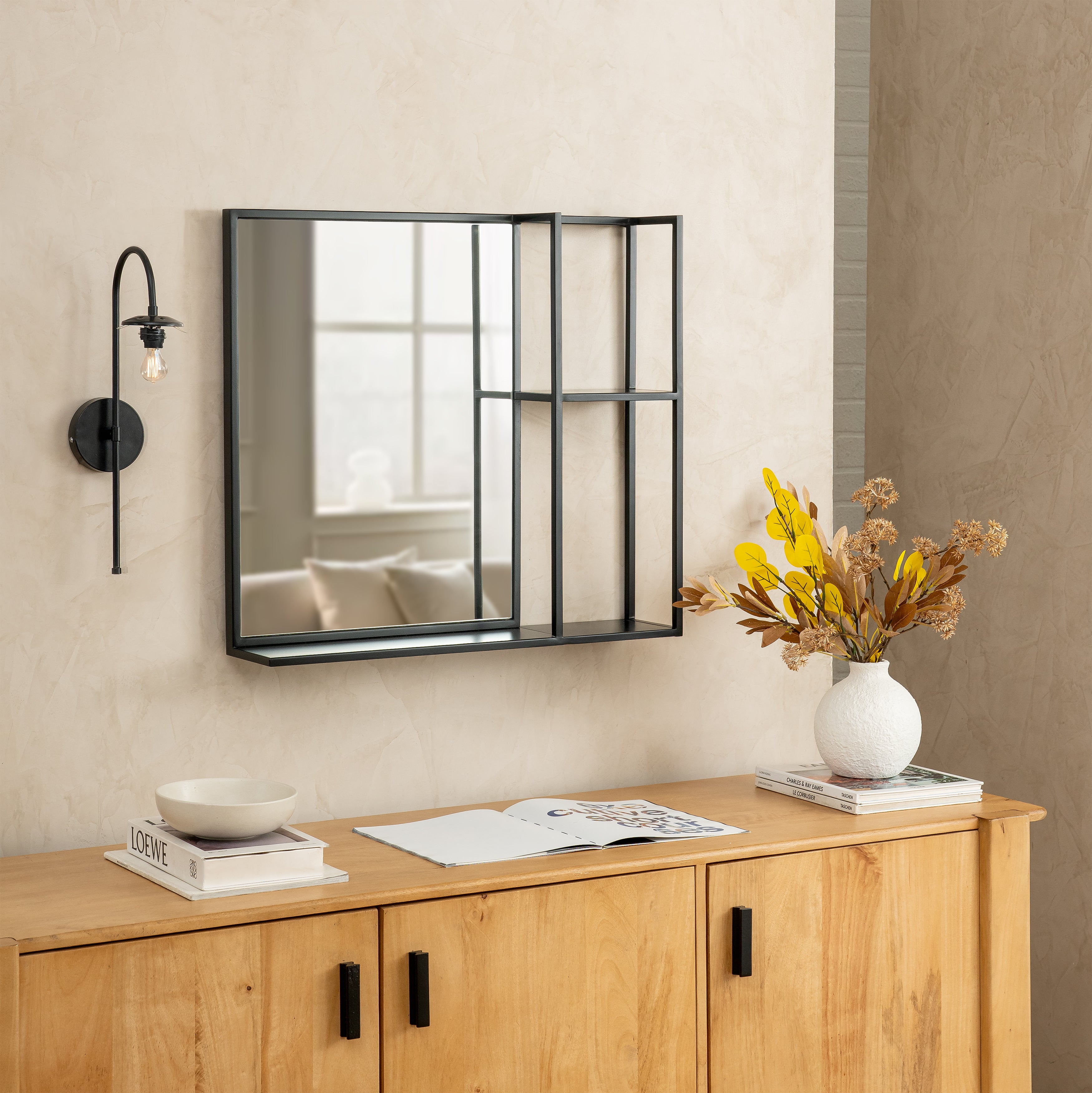 Gatsby Accent Wall Mirror - Black