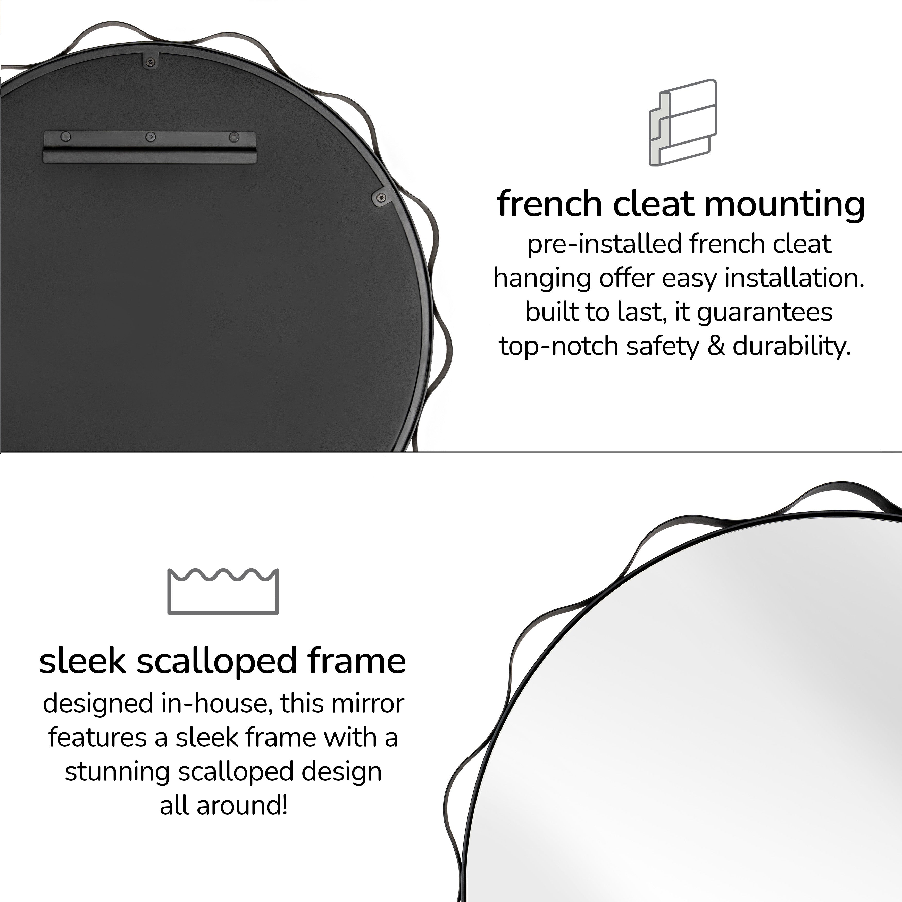 Hope Accent Wall Mirror - Black