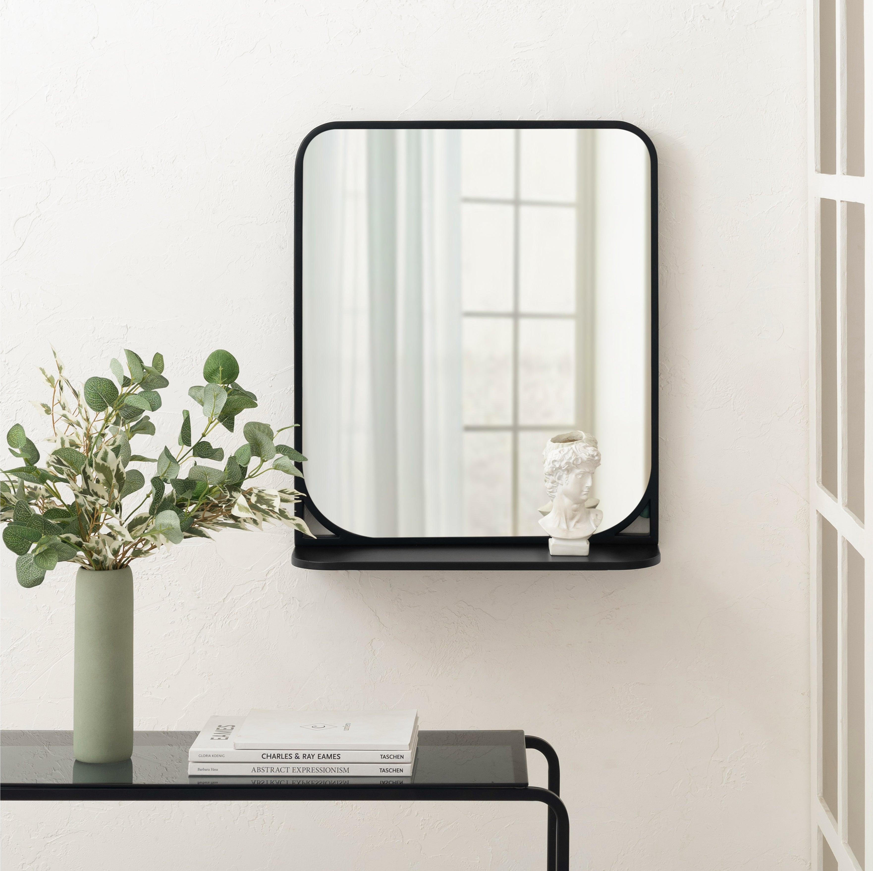 Como Accent Wall Mirror - Black