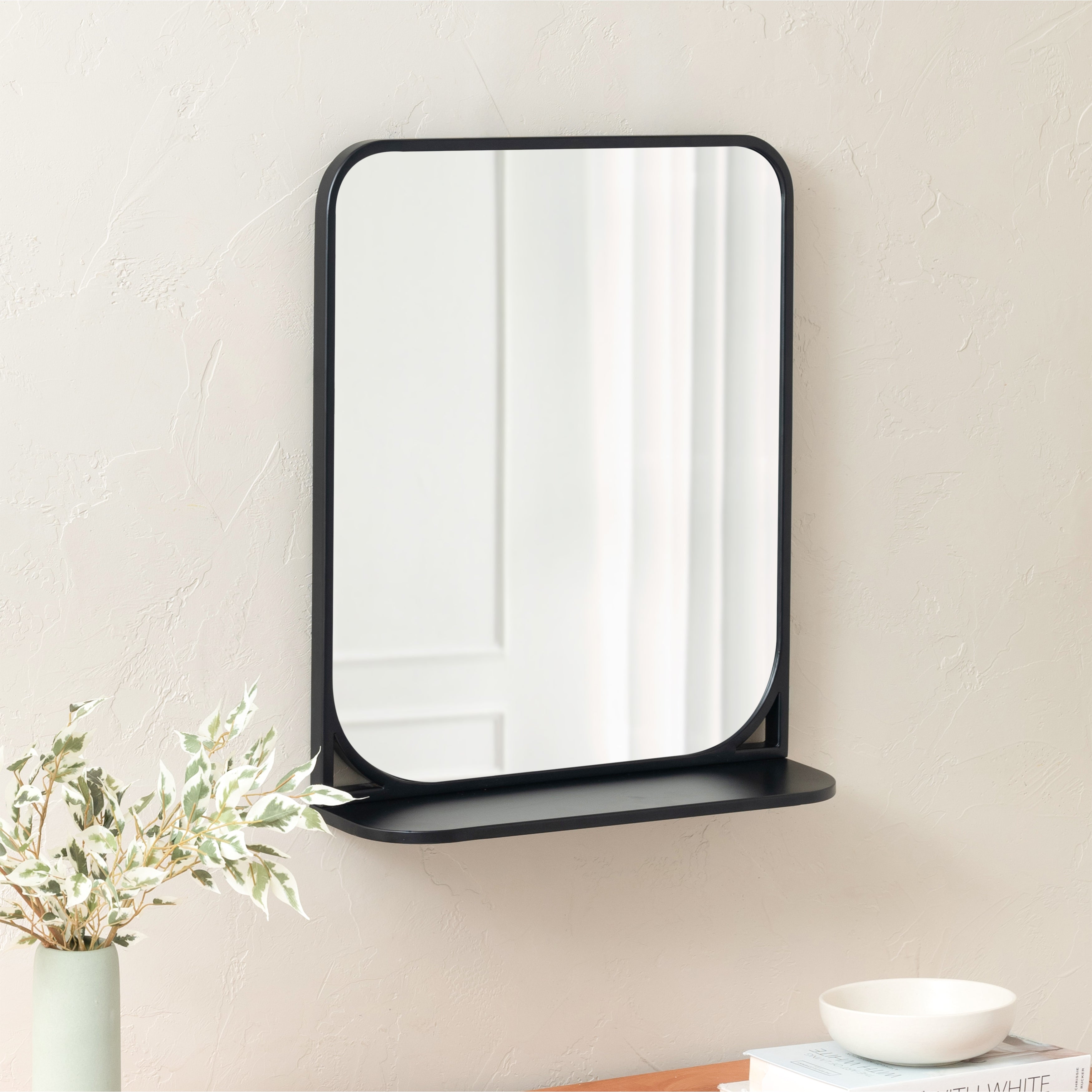 Como Accent Wall Mirror - Black