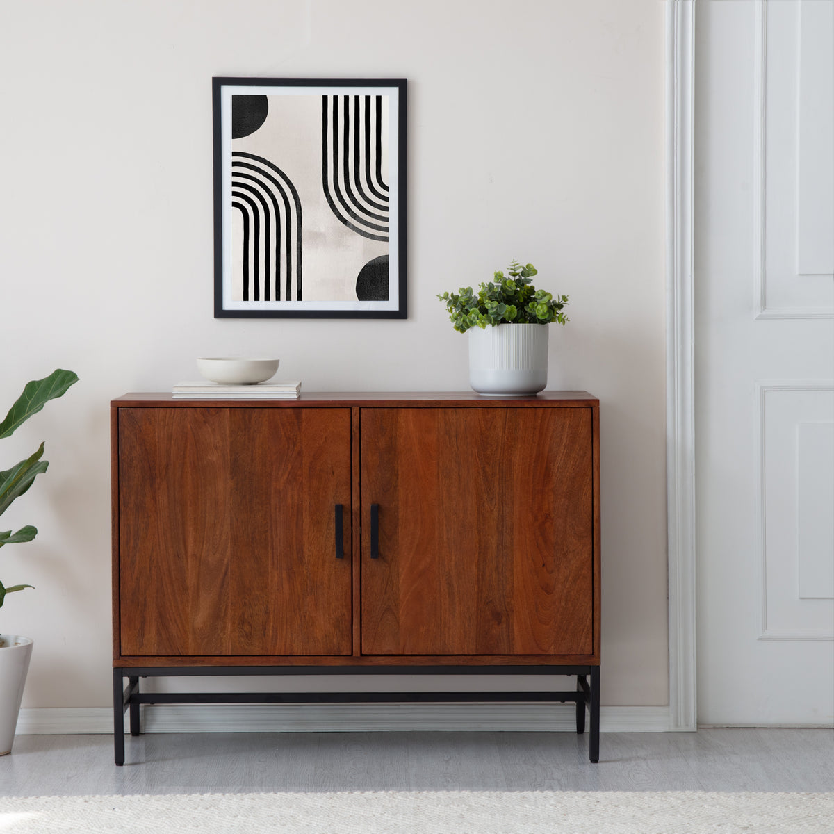 Dottie Solid Wood Sideboard - Walnut