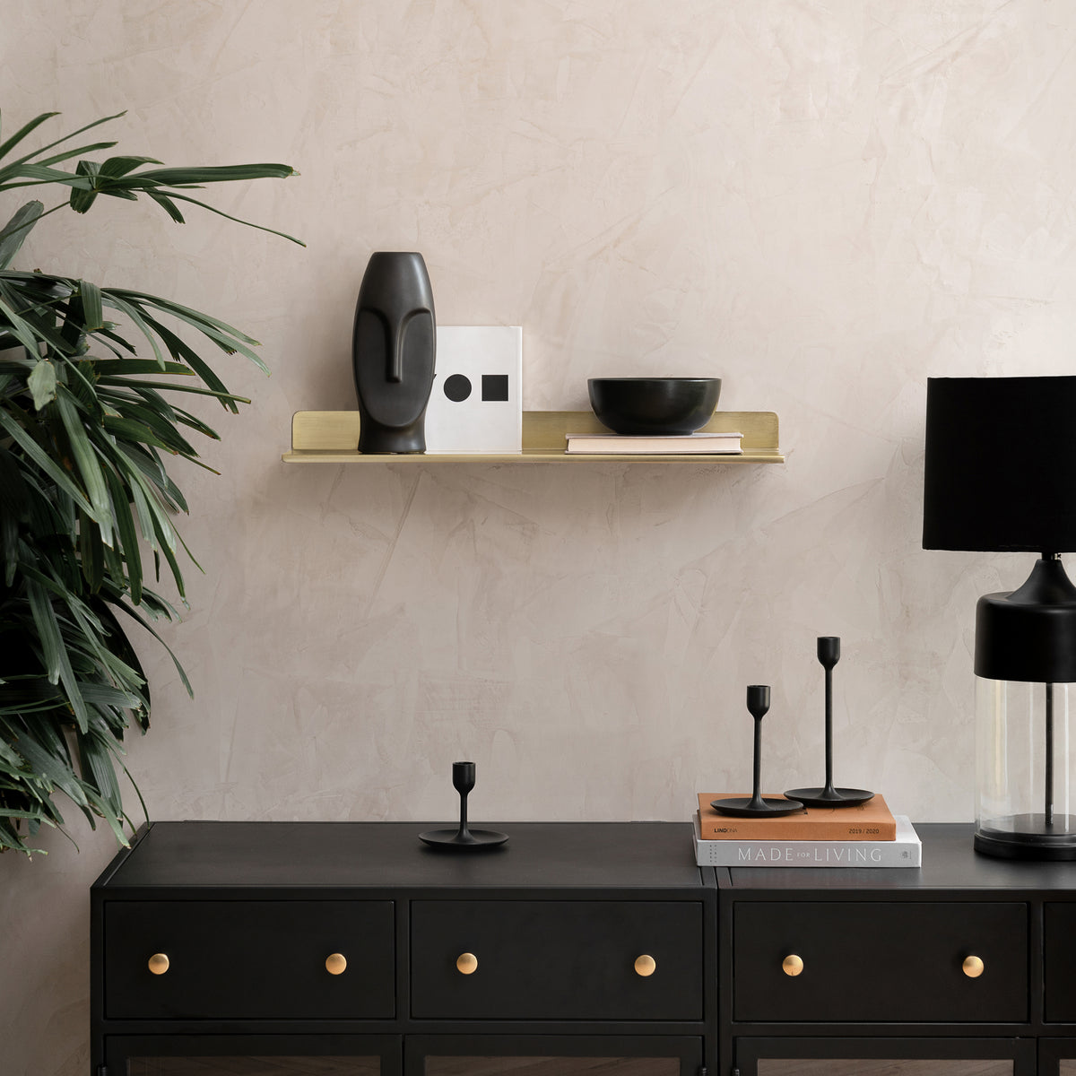 Billy Wall Mounted Shelf - Small - Gold