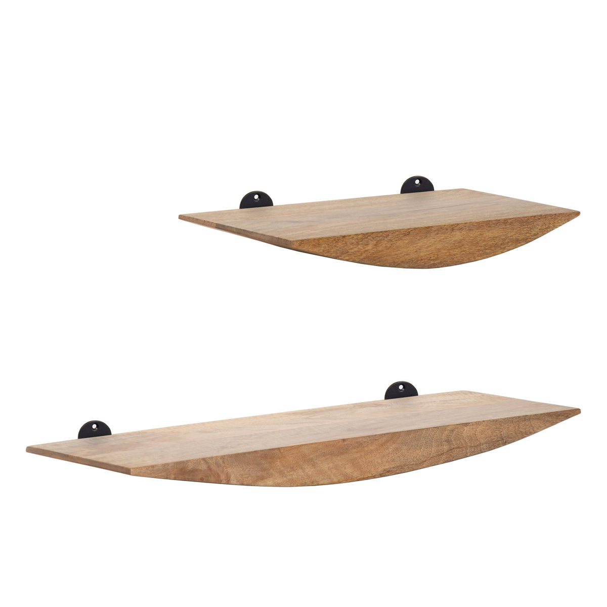 Hutch Set of 2 Wall Mounted Shelves - Natural