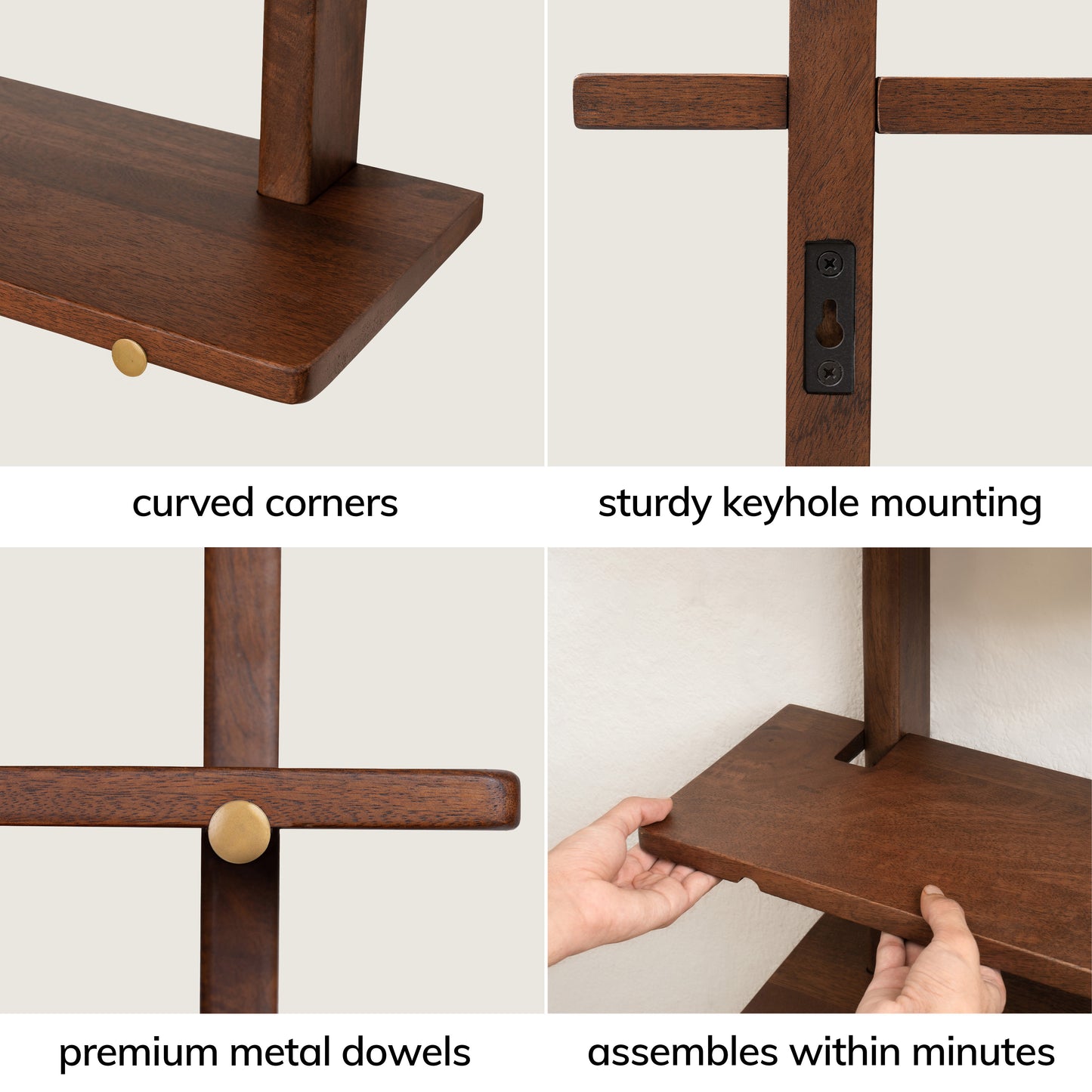 walnut & gold