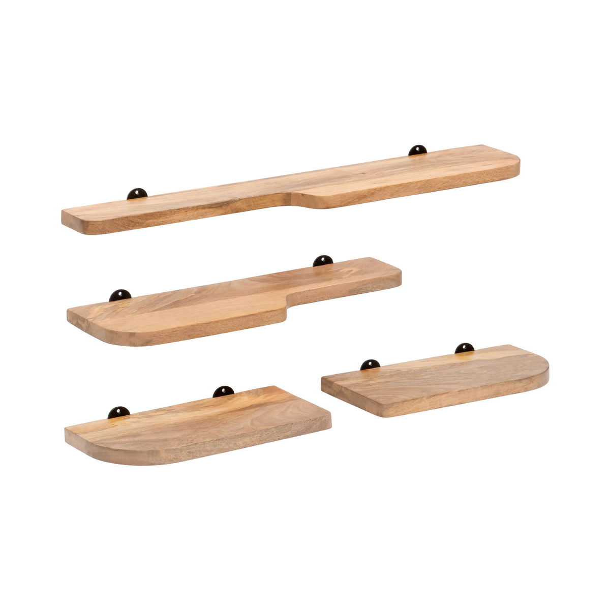 Dale Set of 4 Wall Mounted Shelves - Natural