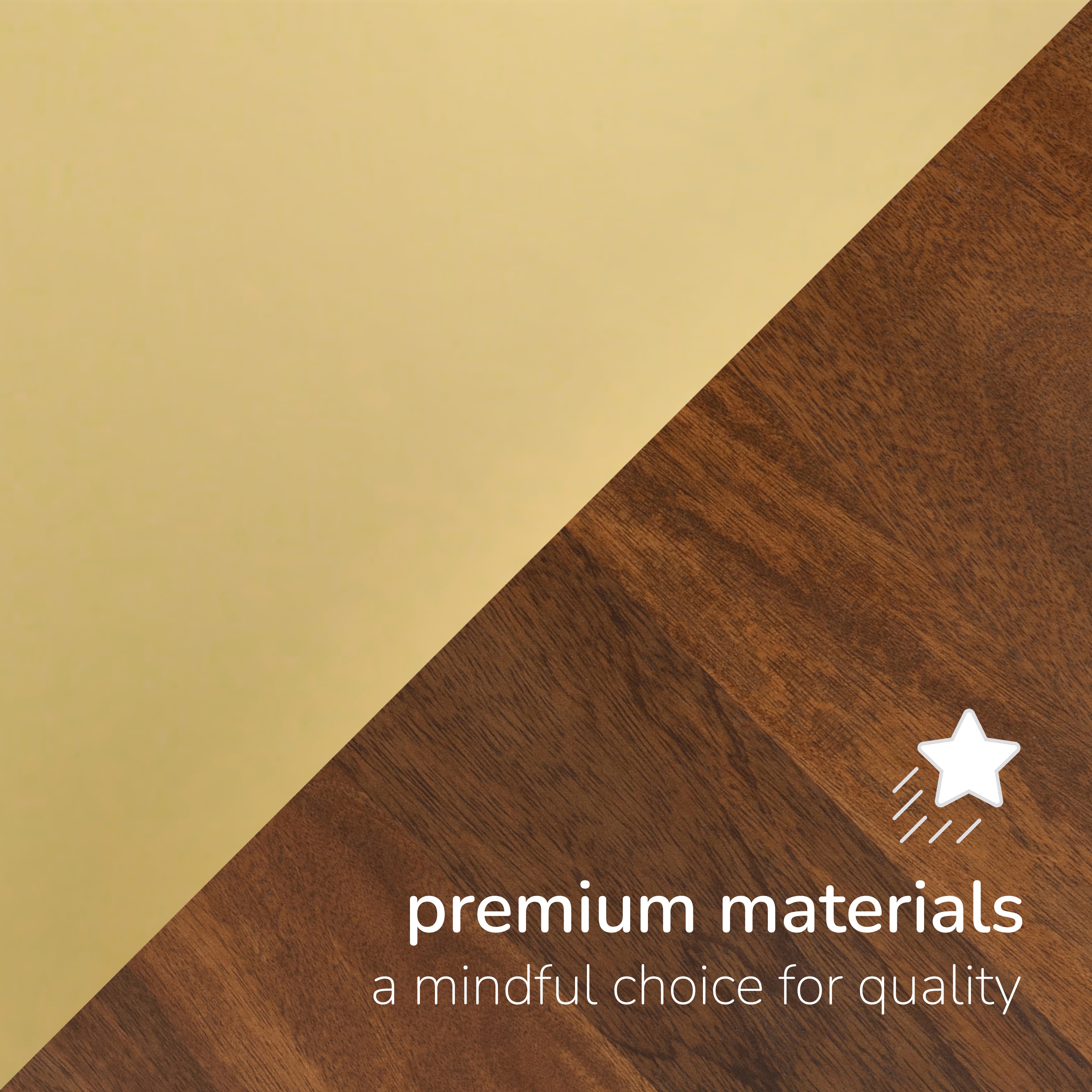 Mika Set of 3 Solid Wood & MS Iron Wall Mounted Accent Shelves - Gold Plated & Walnut