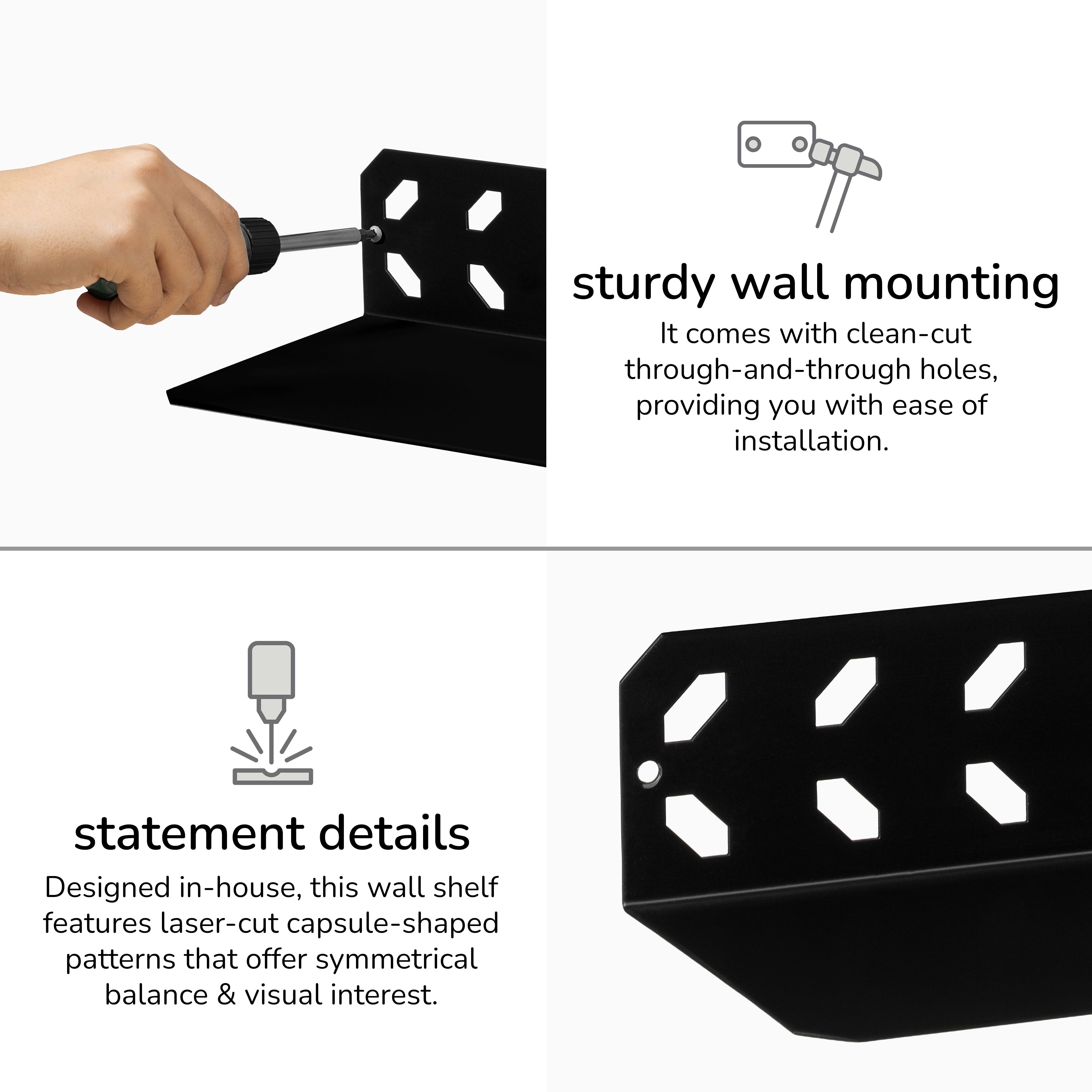 Ola Wall Mounted Shelf - Large