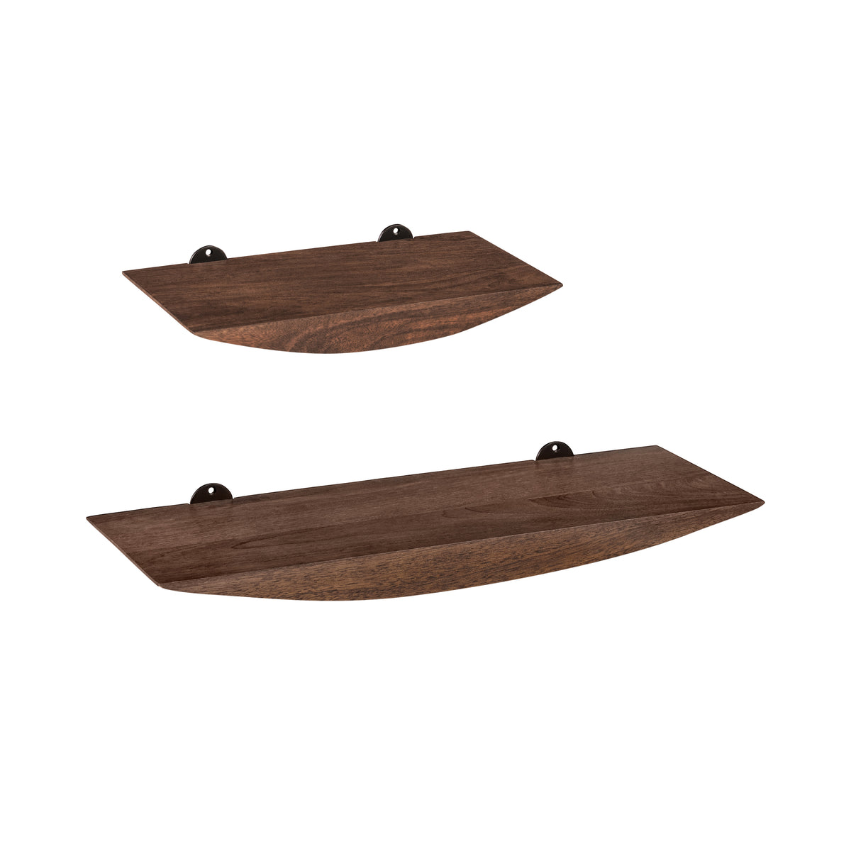 Hutch Set of 2 Wall Mounted Shelves - Espresso