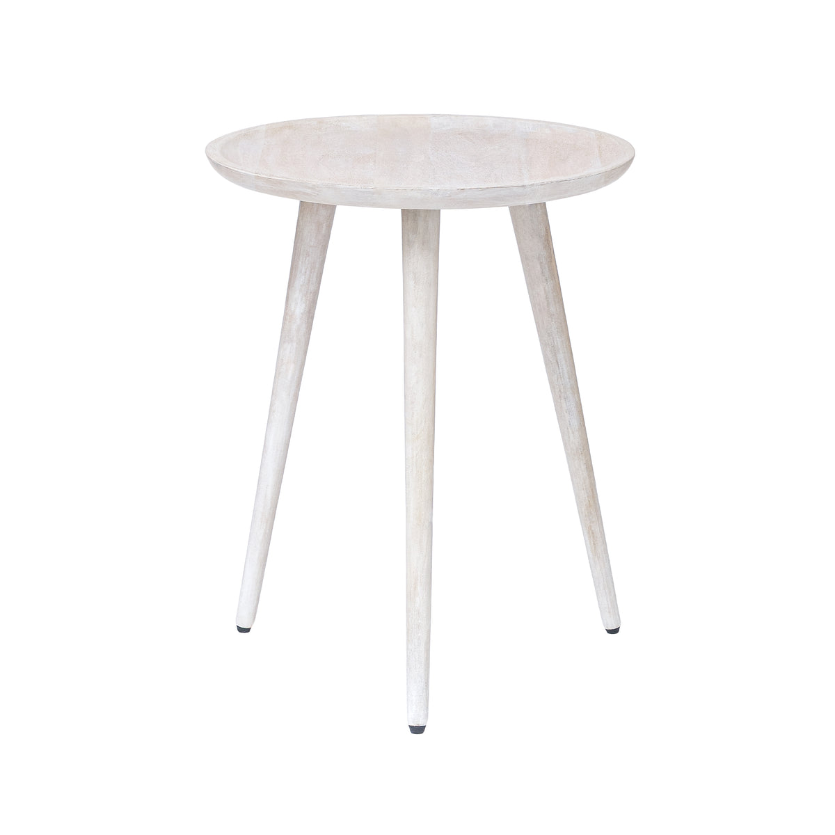 Electra End Table - Whitewash