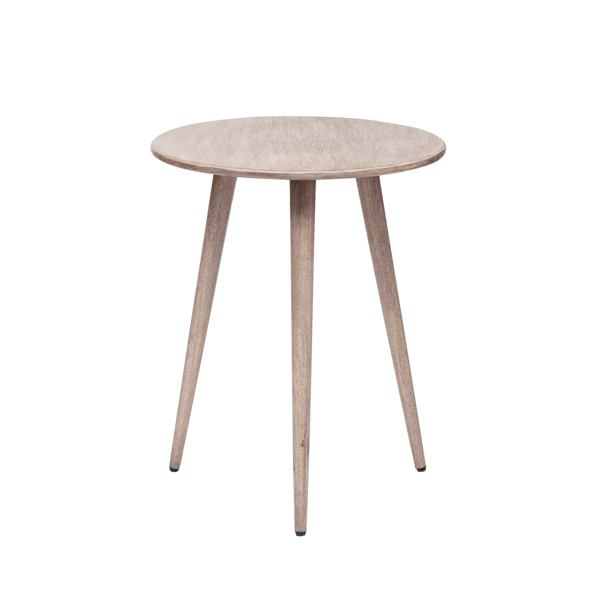 Judy Solid Wood End Table - Greige