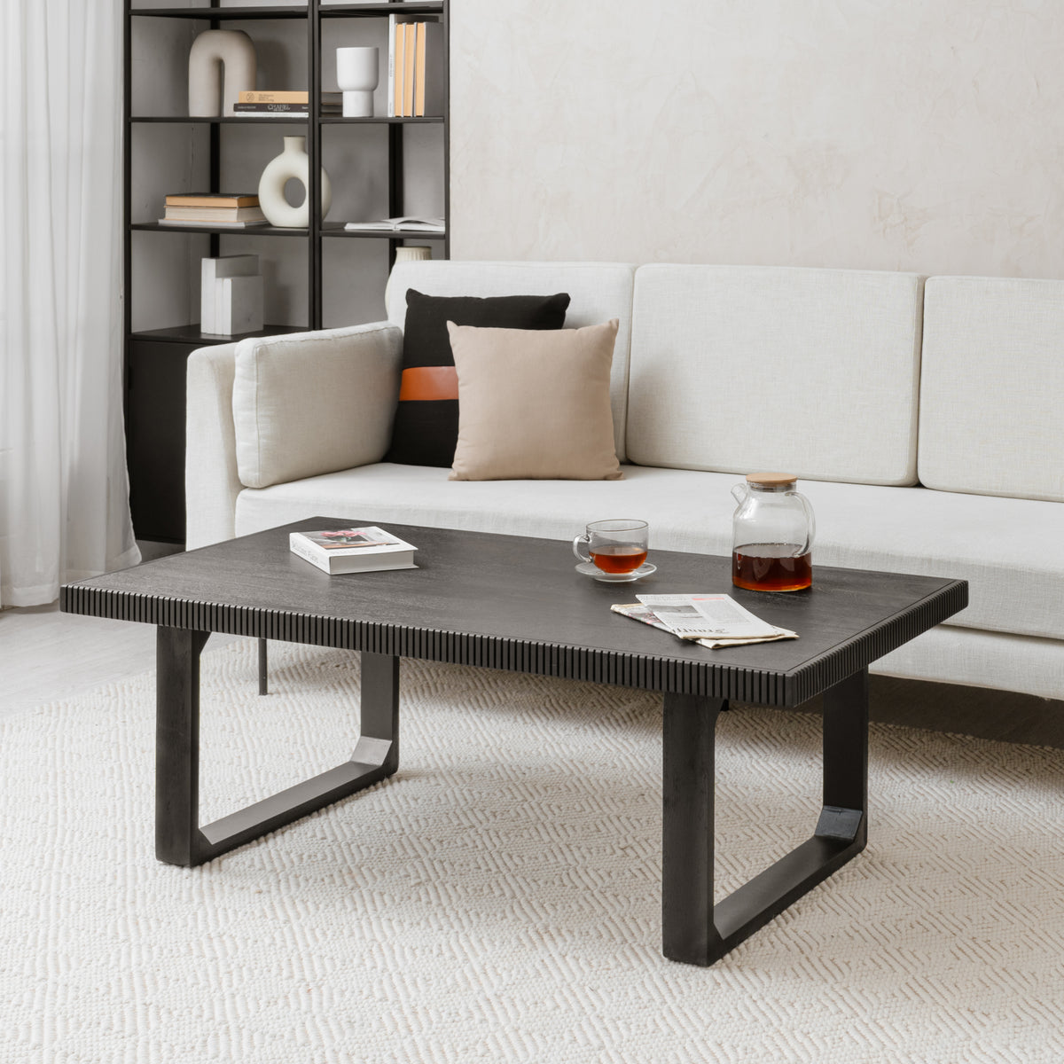 Larsson Solid Wood Coffee Table - Black