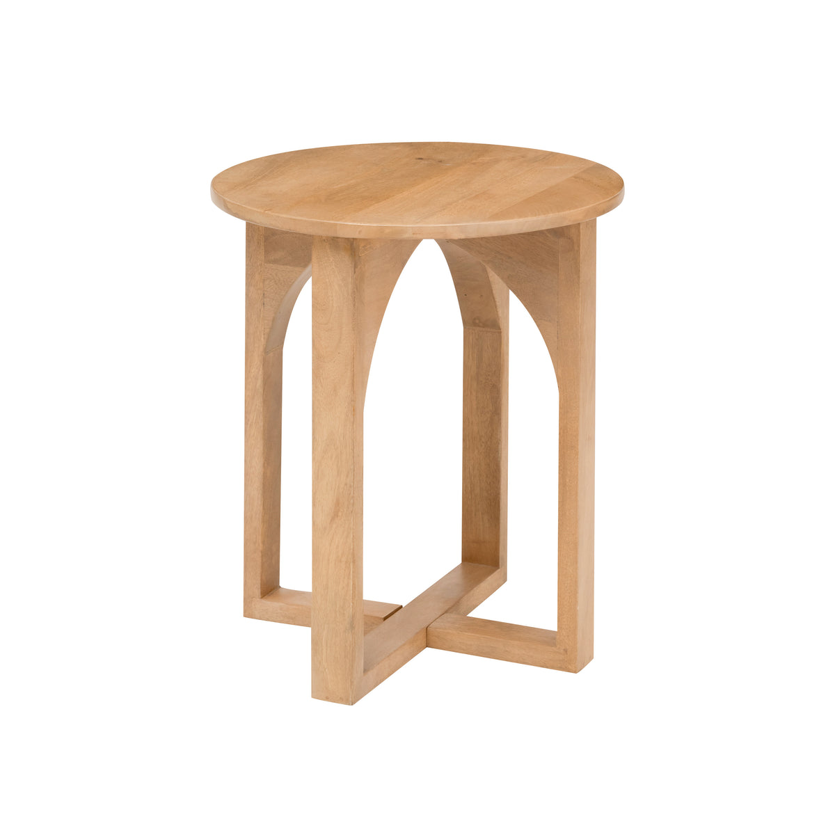 Viera Solid Wood End Table - Blonde Natural