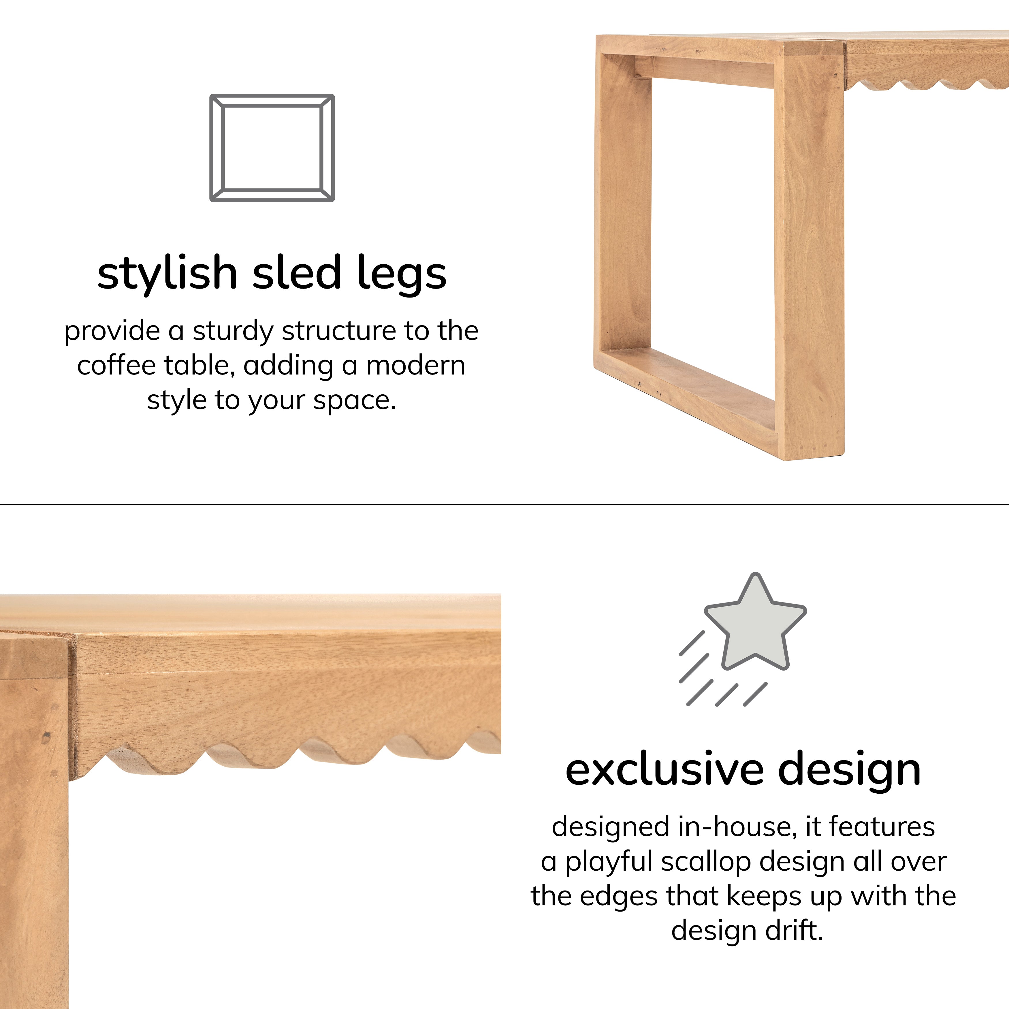 Evo Solid Wood Coffee Table