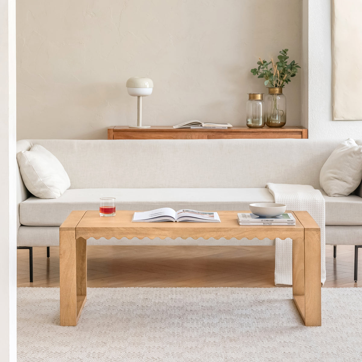 Evo Solid Wood Coffee Table - Blonde Natural