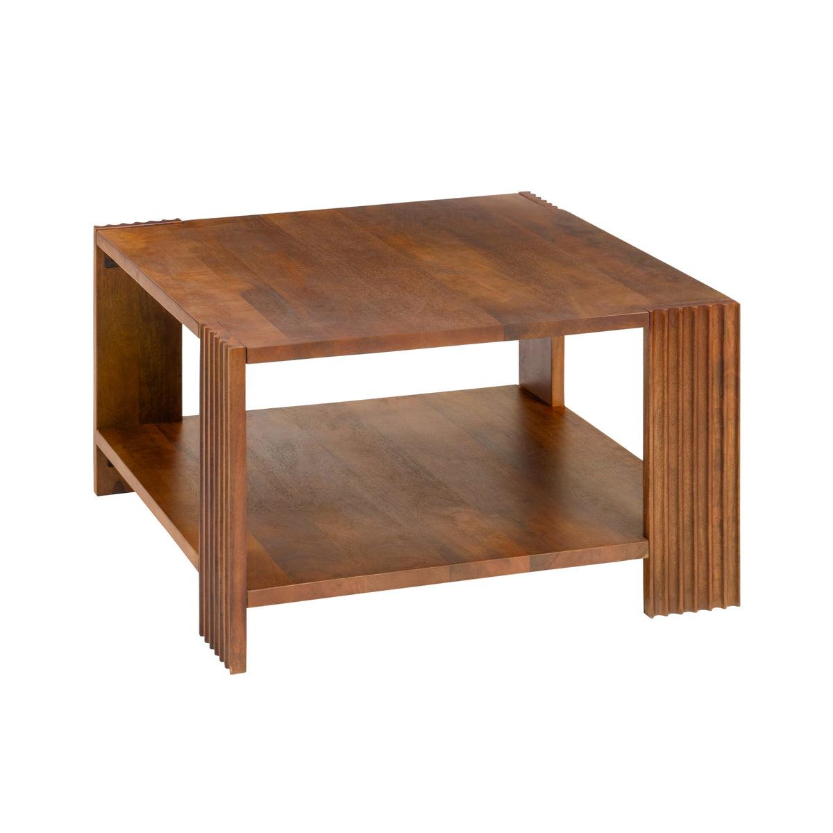 Athena Solid Wood Coffee Table - Walnut