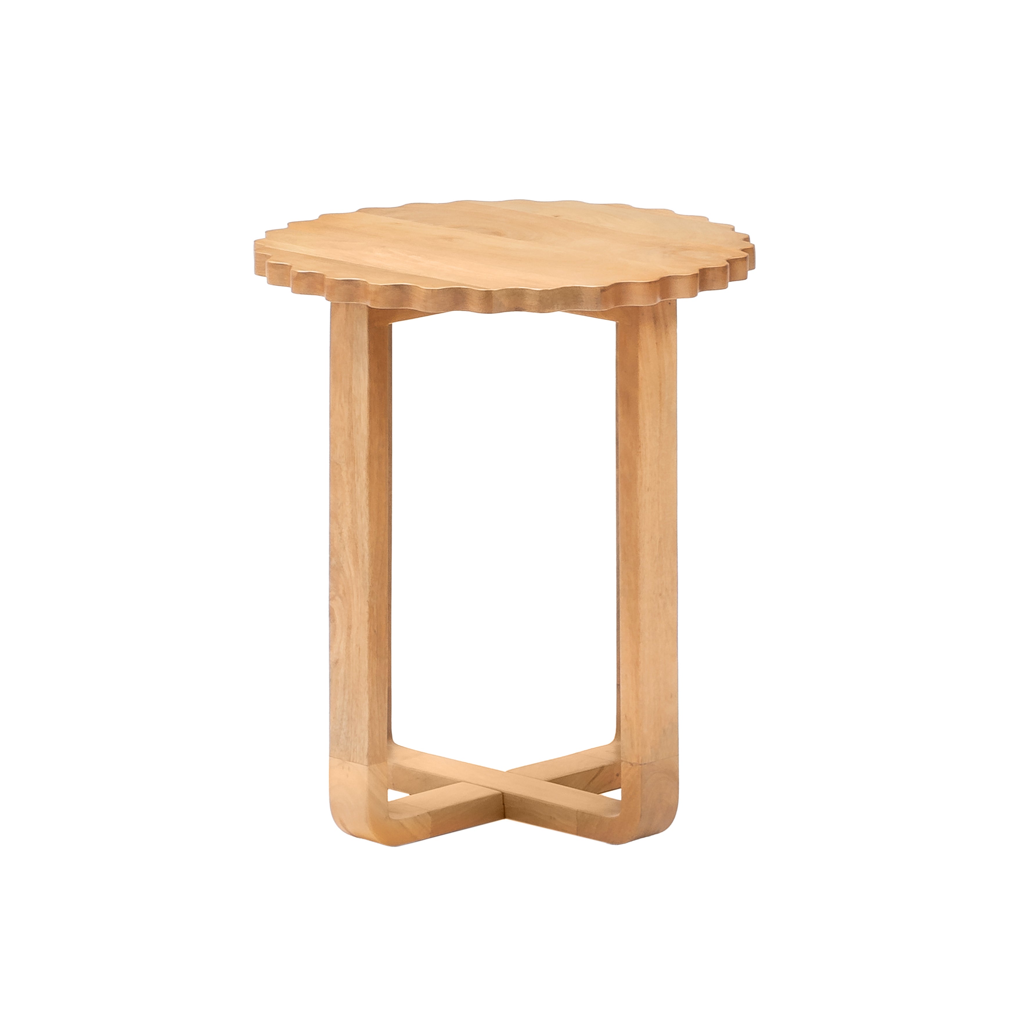 Camille Solid Wood End Table - Blonde Natural