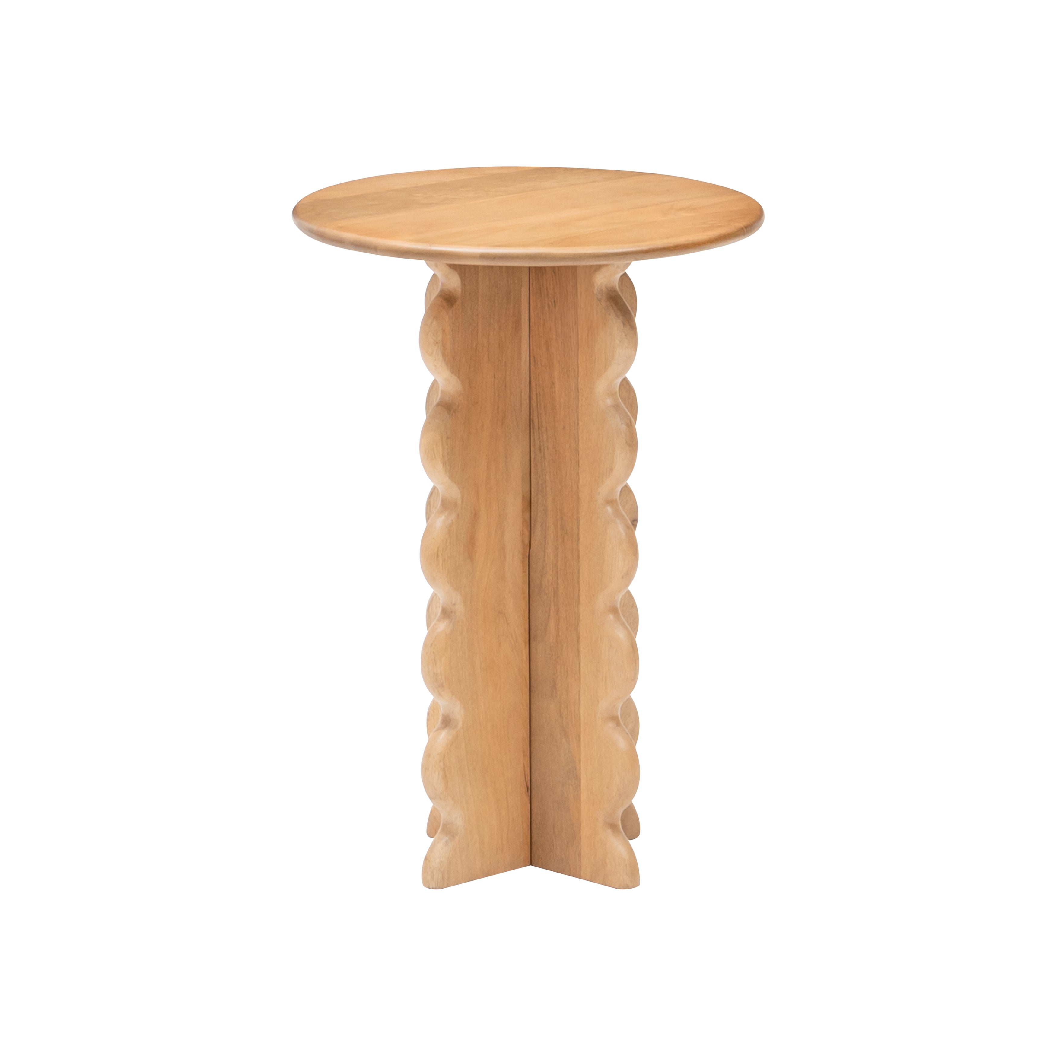 Elisa Solid Wood End Table - Blonde Natural