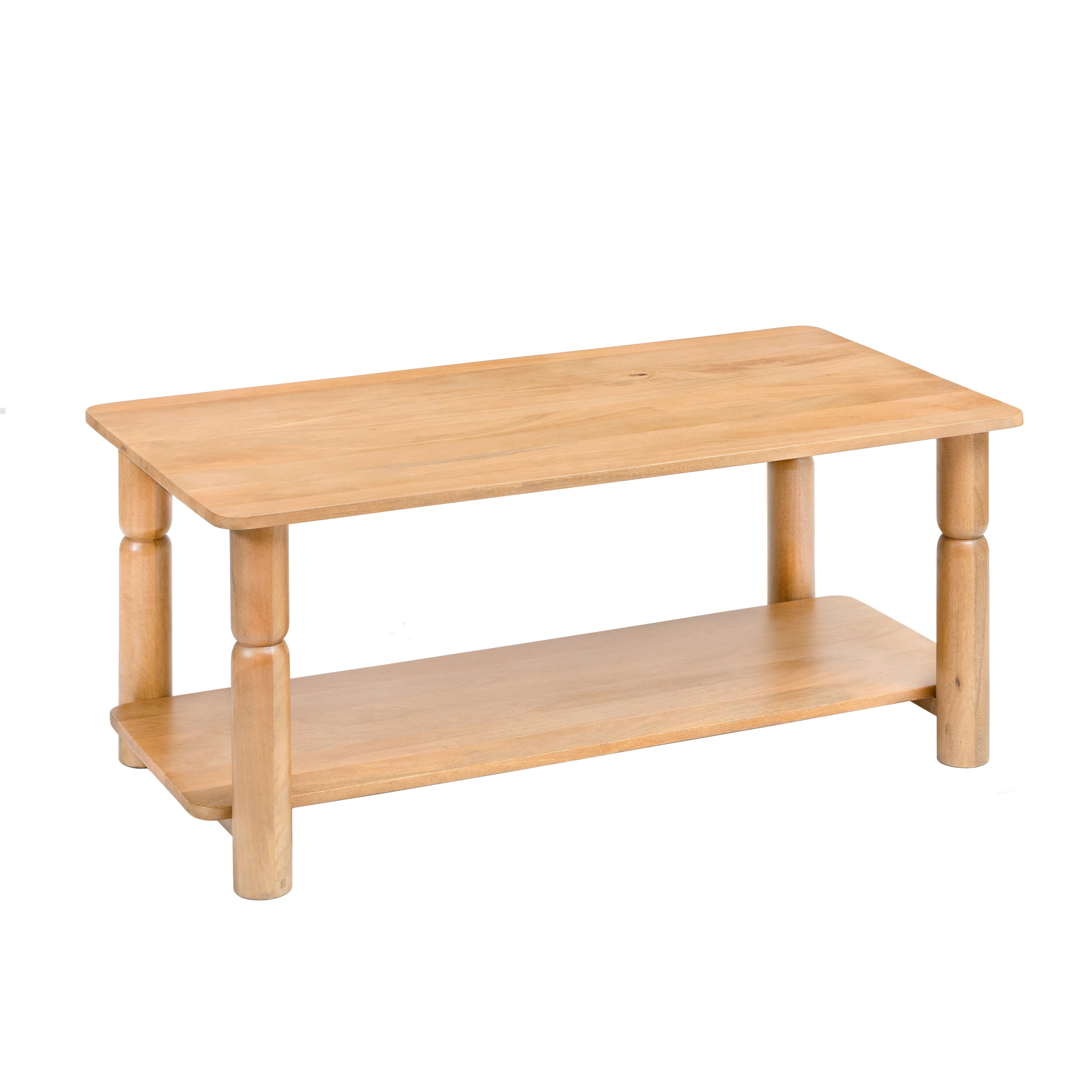 Lainey Solid Wood Coffee Table - Blonde Natural