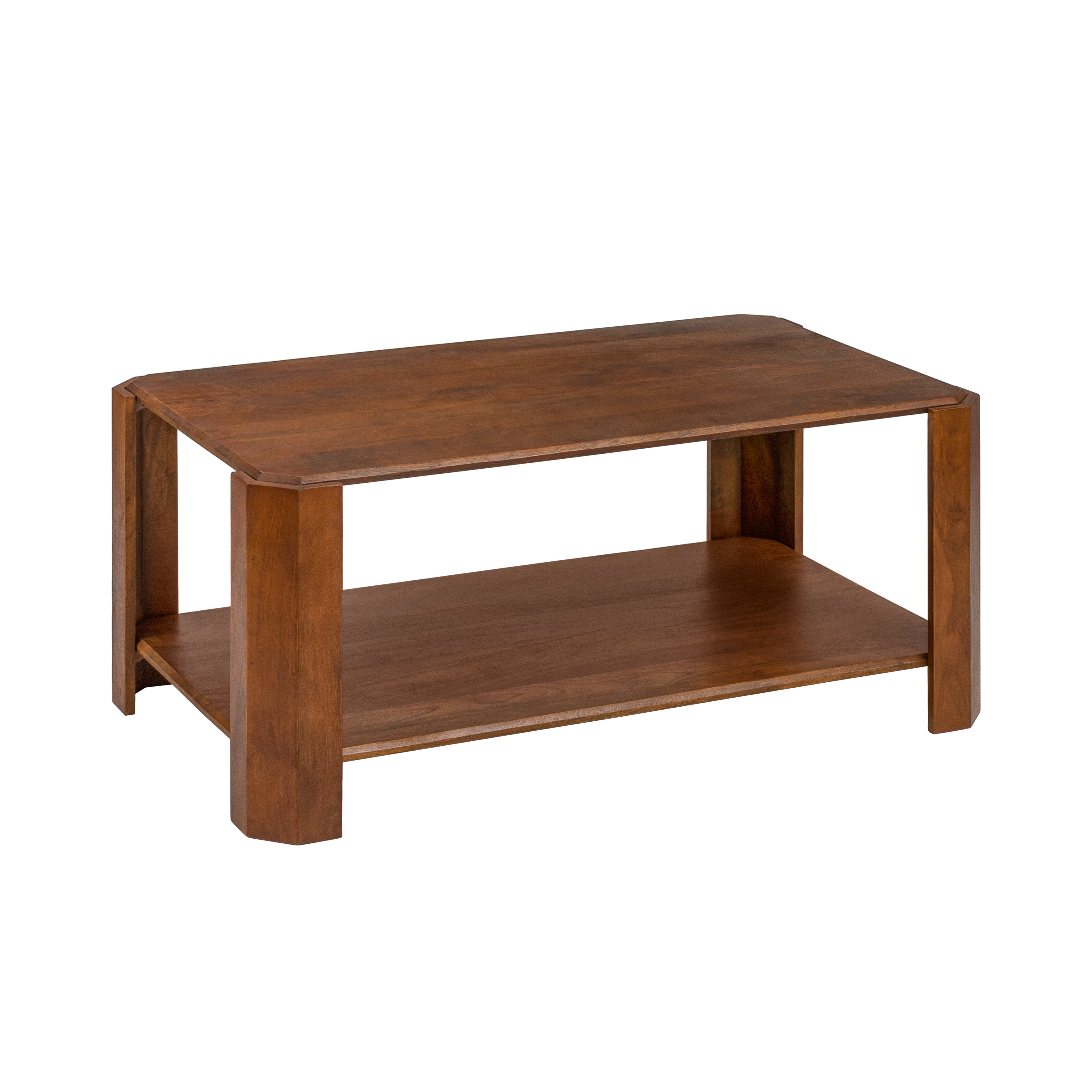 Laurey Solid Wood Coffee Table - Walnut