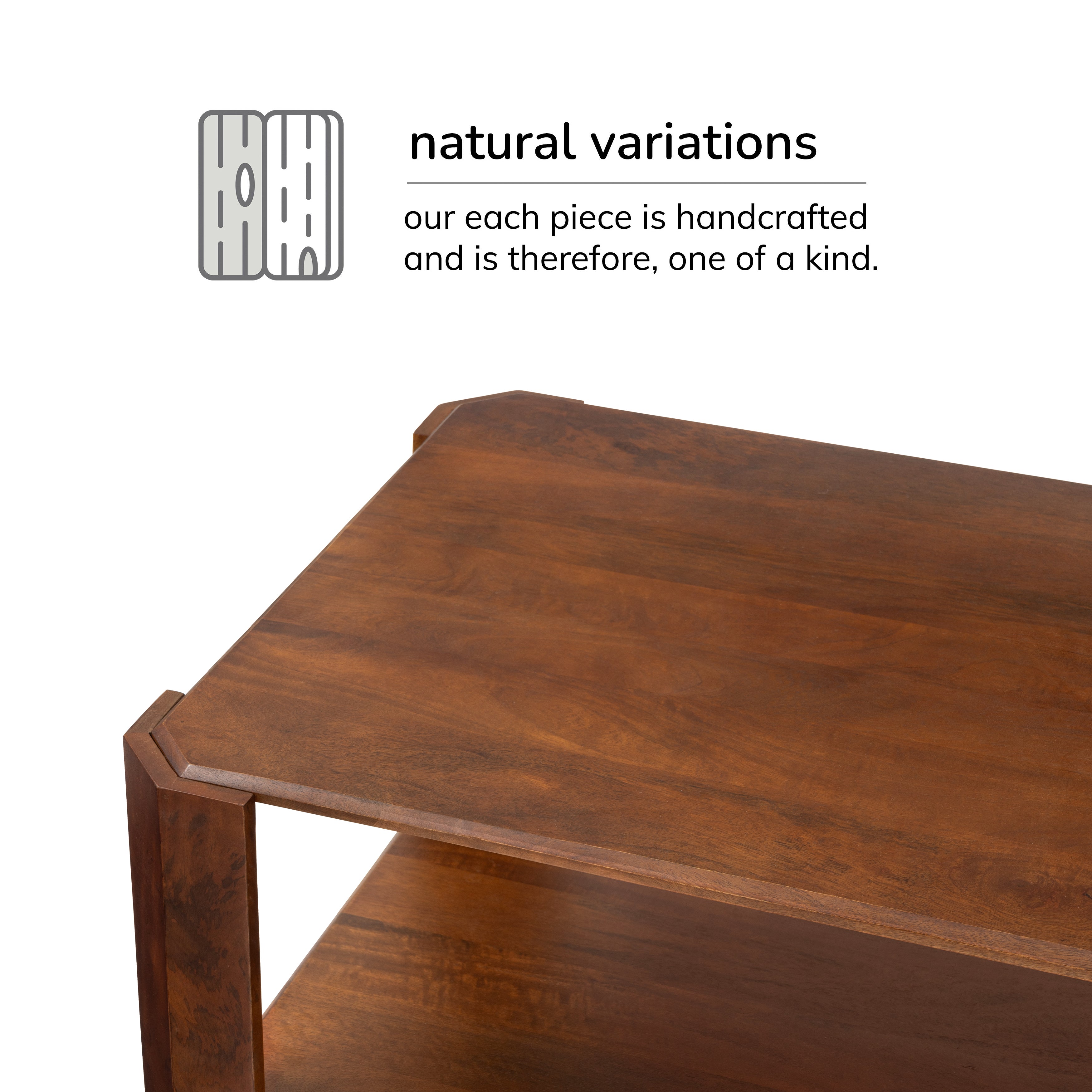 Laurey Solid Wood Coffee Table - Walnut