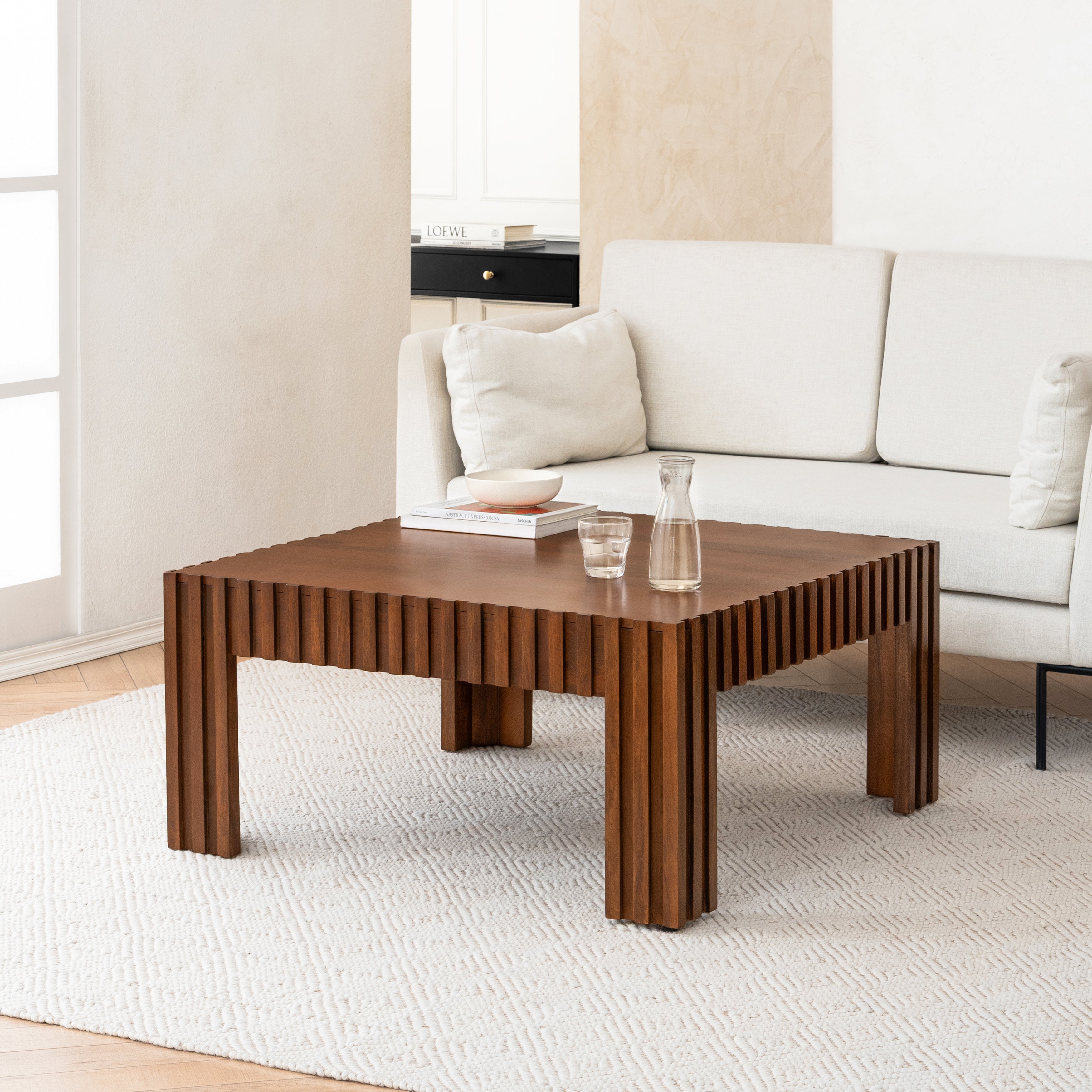 Fritz Solid Wood Coffee Table - Walnut