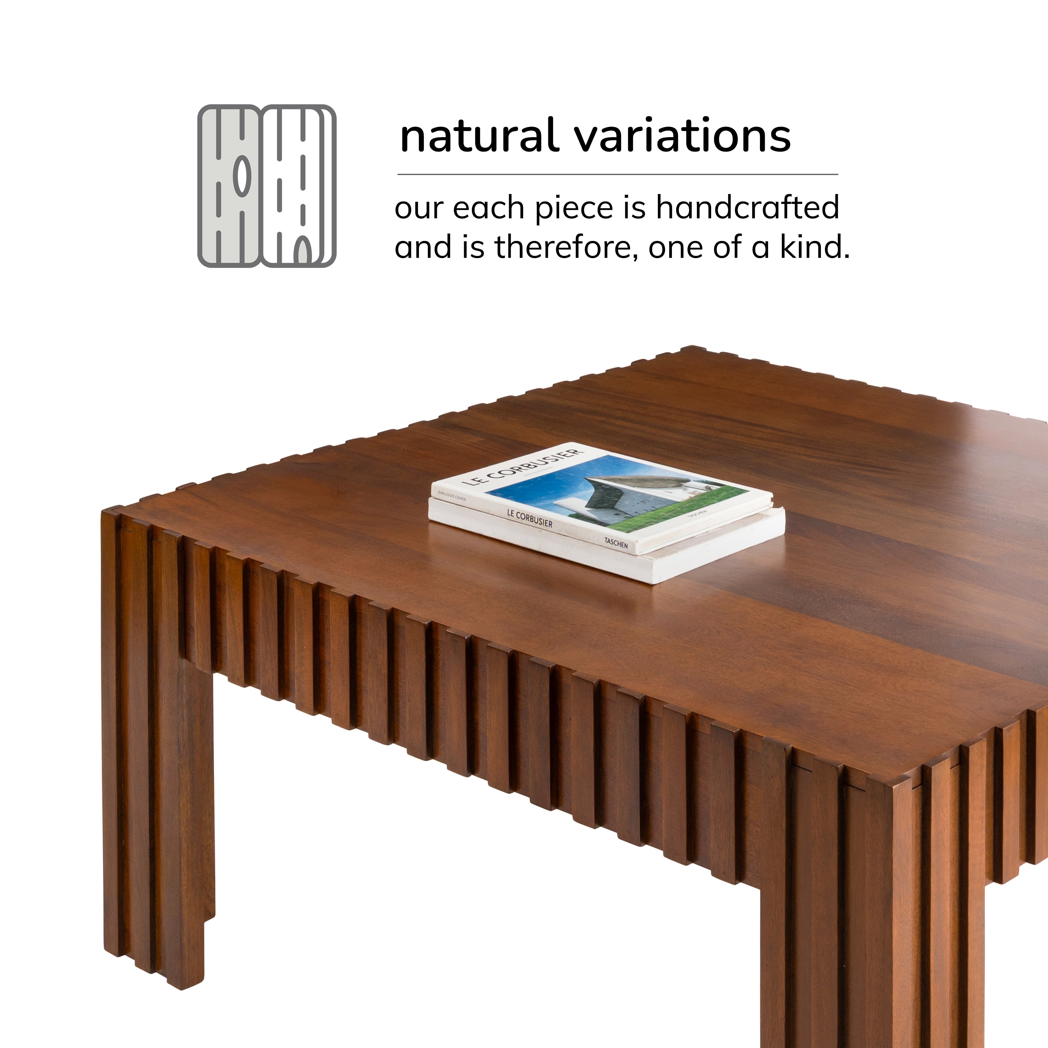 Fritz Solid Wood Coffee Table - Walnut