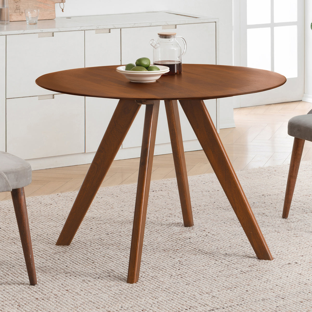Marcel Solid Wood Dining Table - Walnut