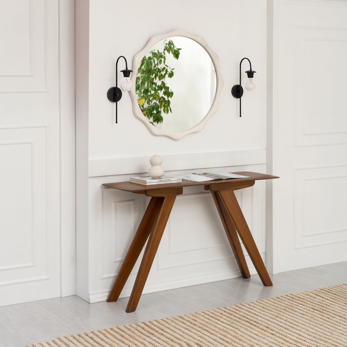 Marcel Solid Wood Console Table - Walnut