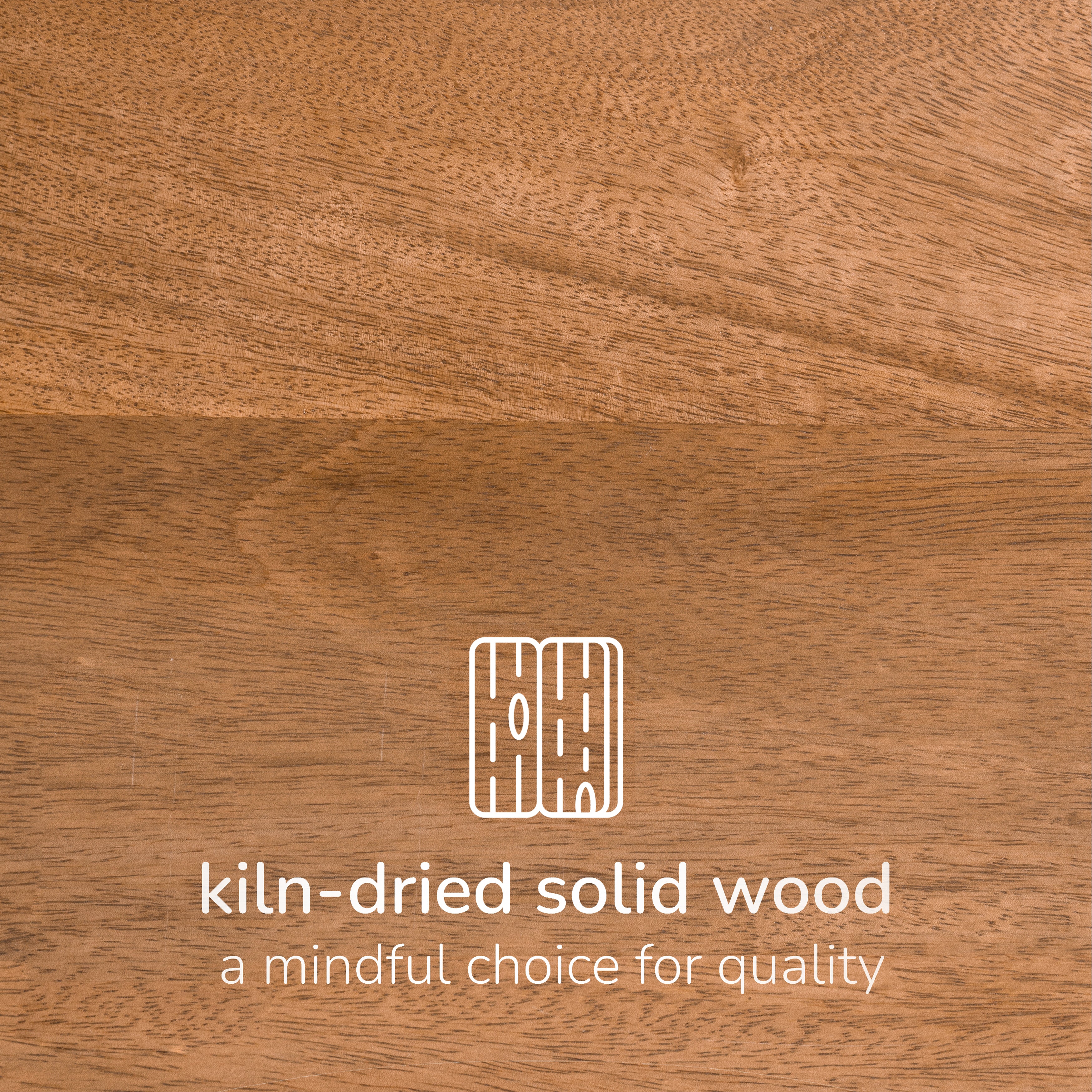 Lola Solid Wood End Table - Mid Tone Honey