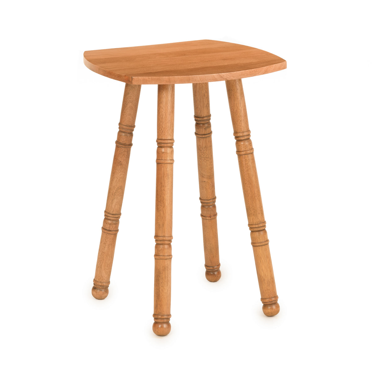 Spritz Solid Mango Wood End Table - Mid Tone Honey