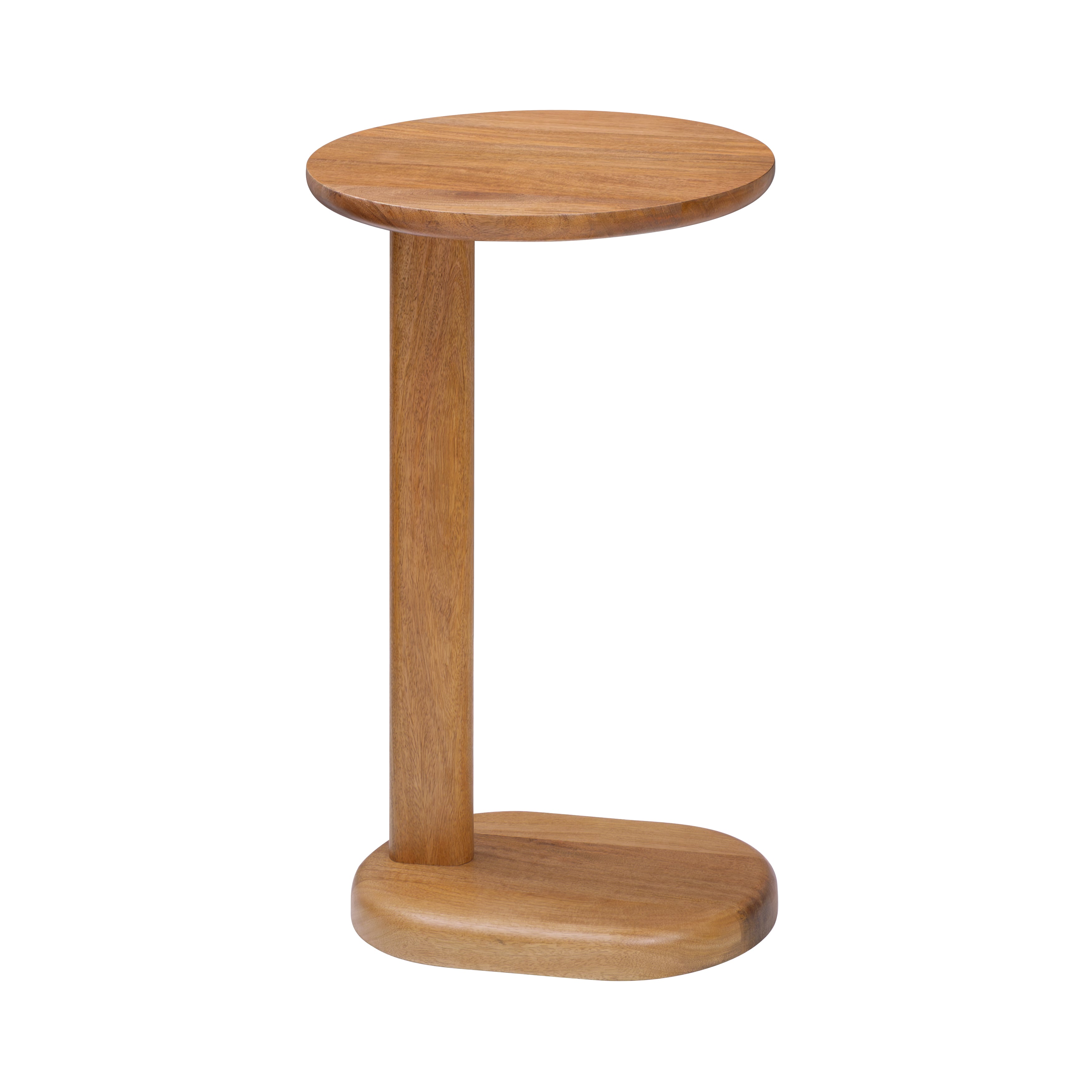 Nora Solid Mango Wood End Table - Mid Tone Honey