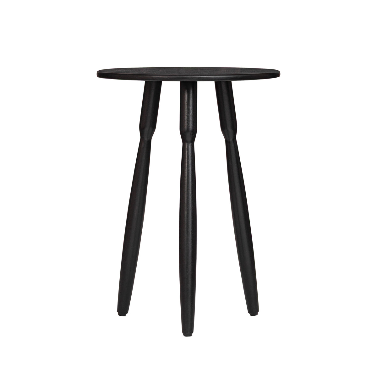 Betty Solid Wood End Table - Black