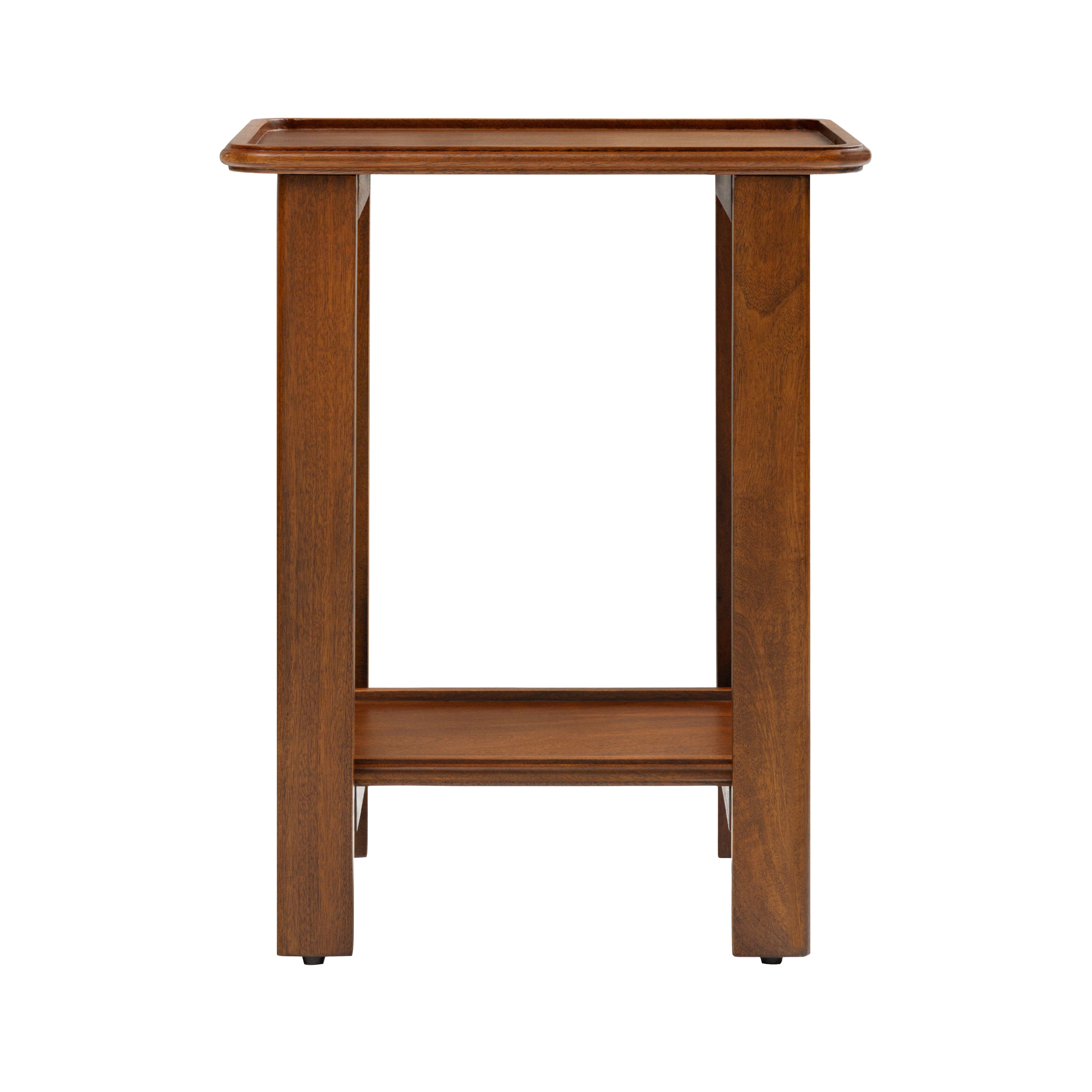 Santorini Solid Wood End Table - Walnut