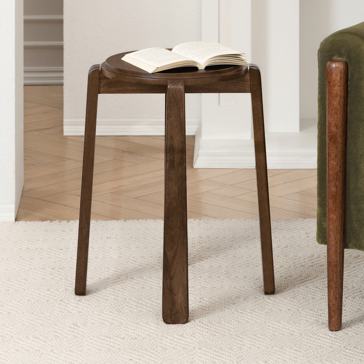 Iggy Solid Wood End Table - Hazel Brown