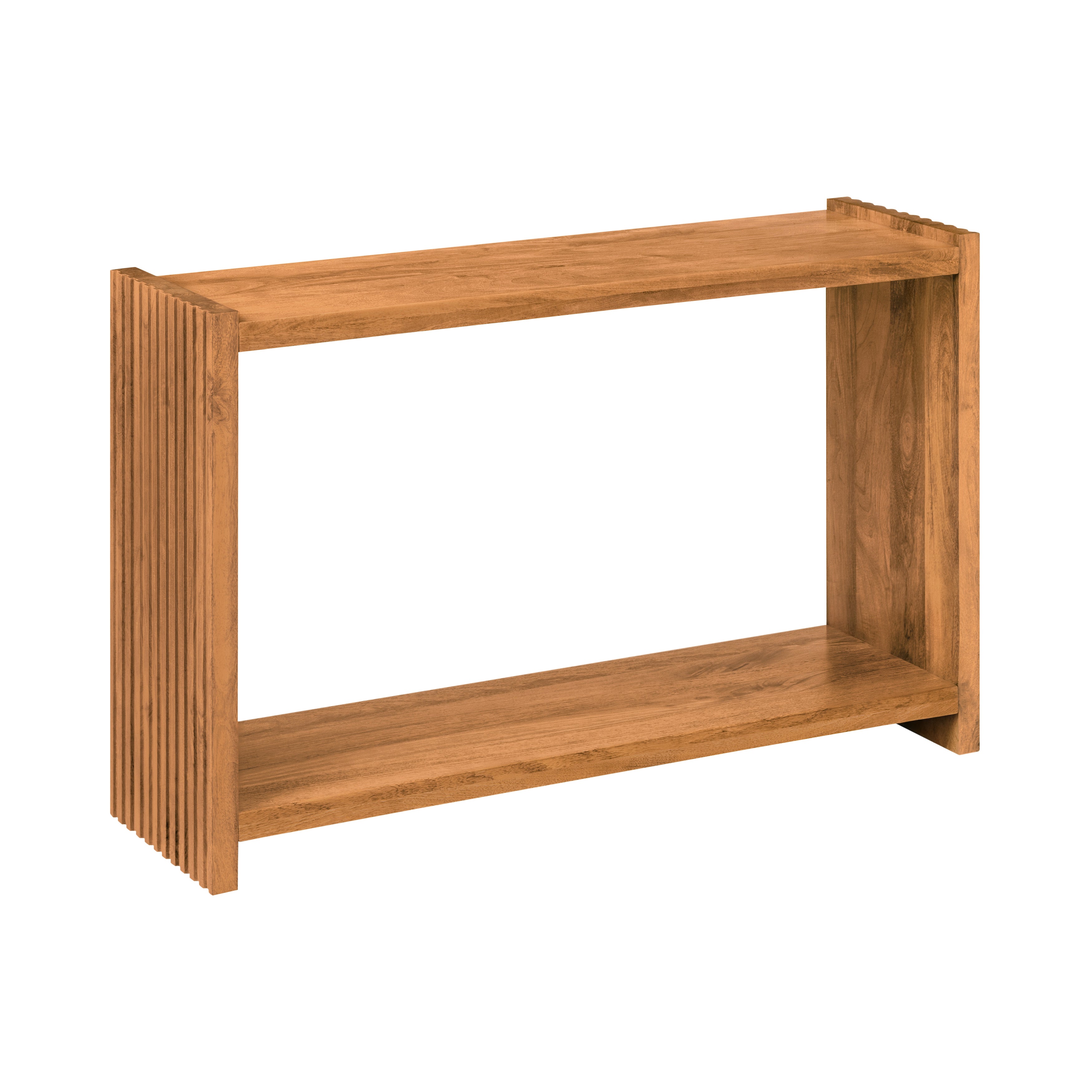Marli Solid Mango Wood Console Table - Mid Tone Honey