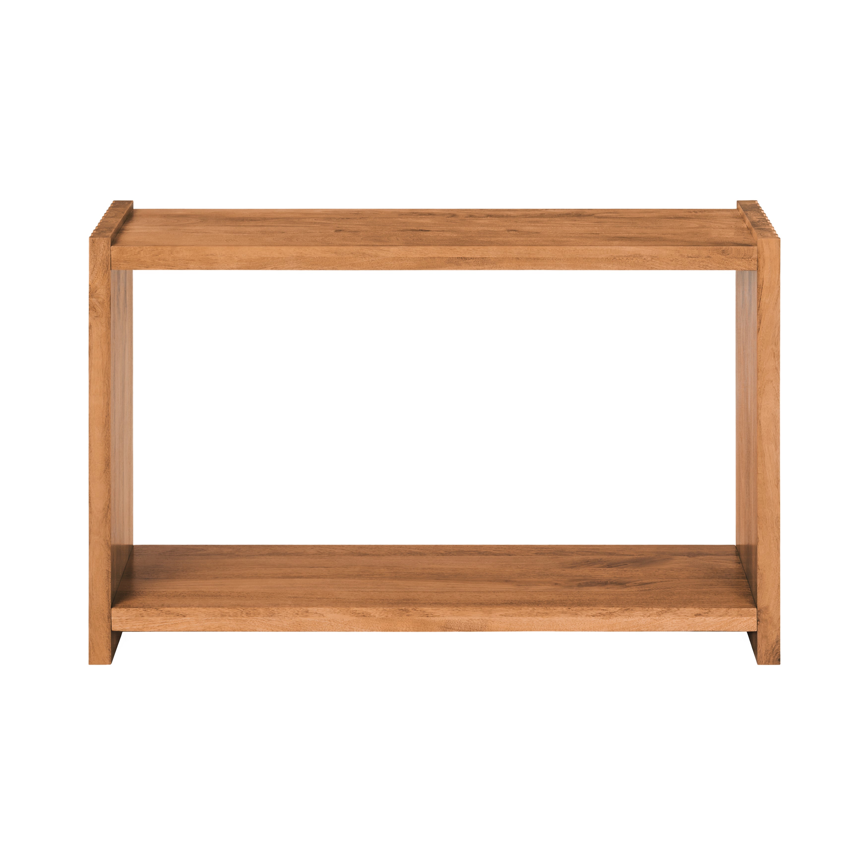 Marli Solid Mango Wood Console Table - Mid Tone Honey