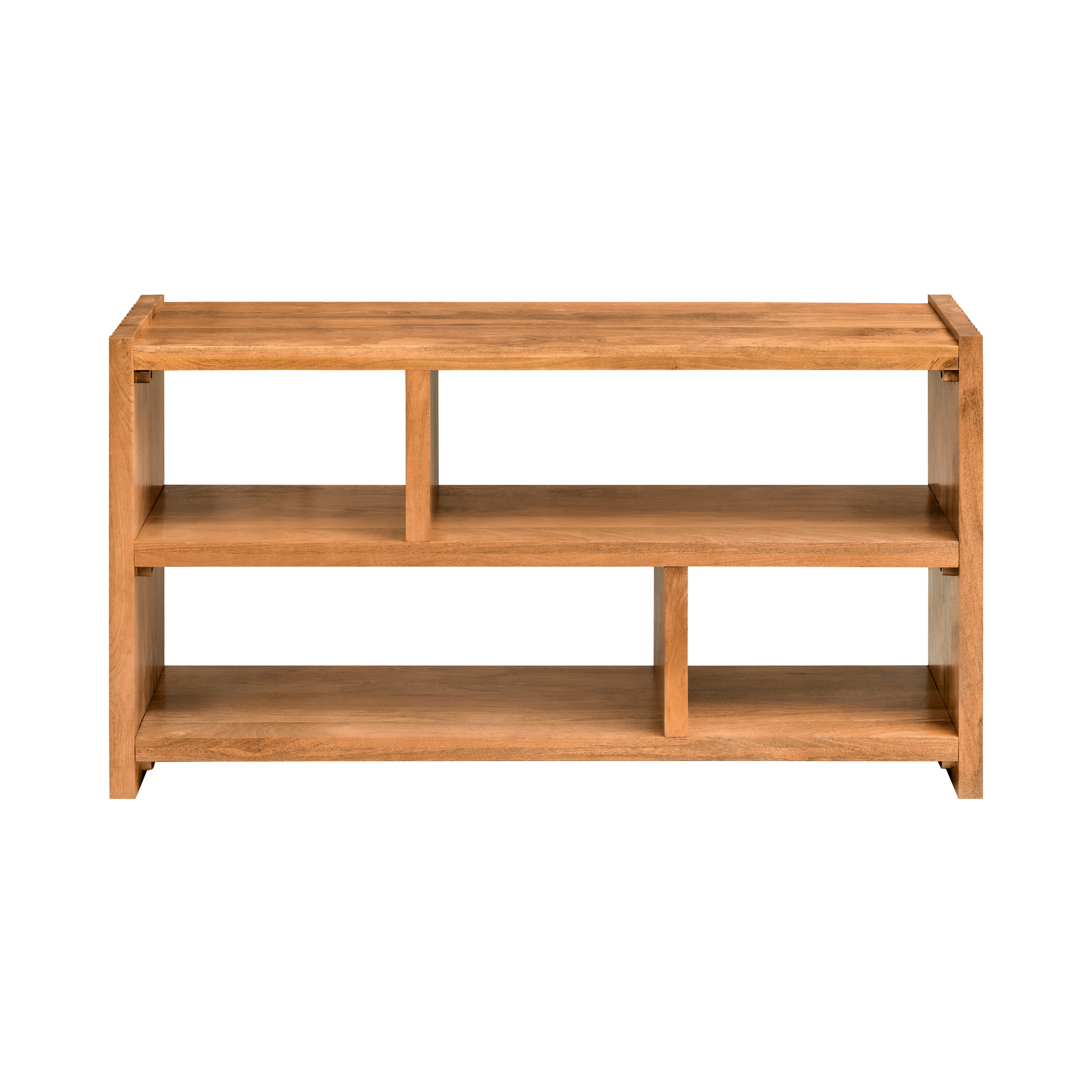 Marli Solid Mango Wood Media Unit - Mid Tone Honey