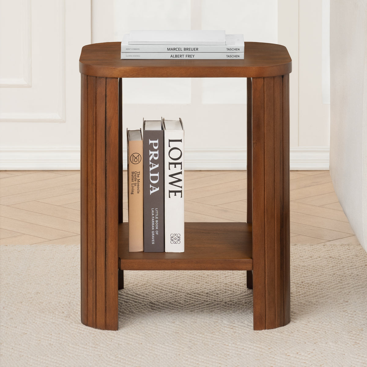 Warwick Solid Wood End Table - Walnut