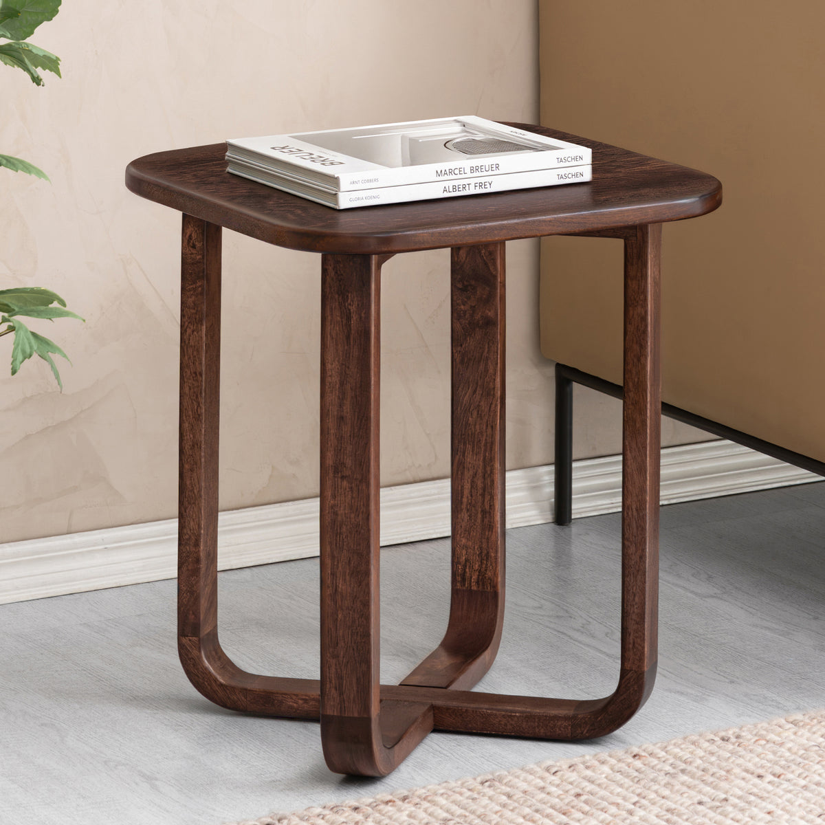 Duchie Solid Wood End Table - Espresso