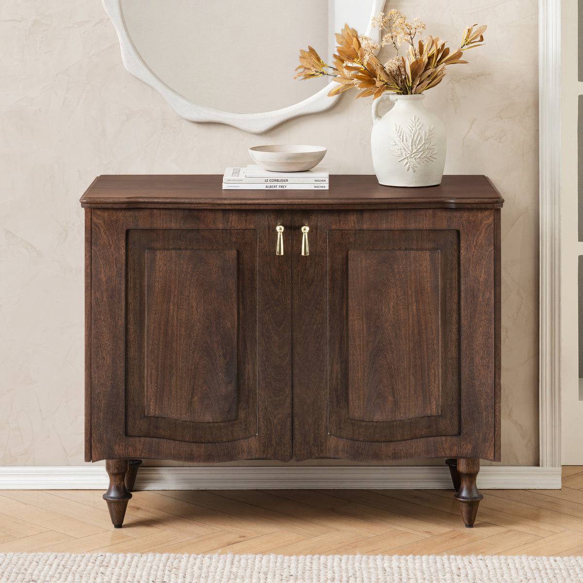 Lenny Solid Mango Wood Cabinet